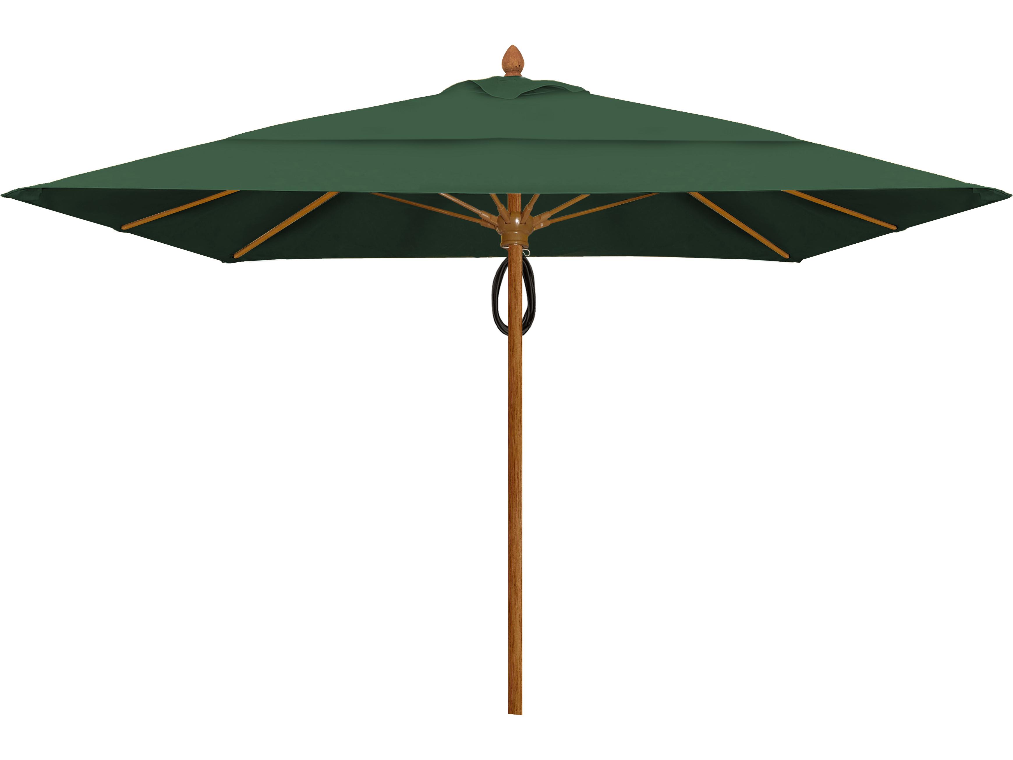 Fiberbuilt Outdoor Umbrellas Prestige - Diamante Fiberglass 10 Foot Square Pulley & Pin Outdoor Umbrella