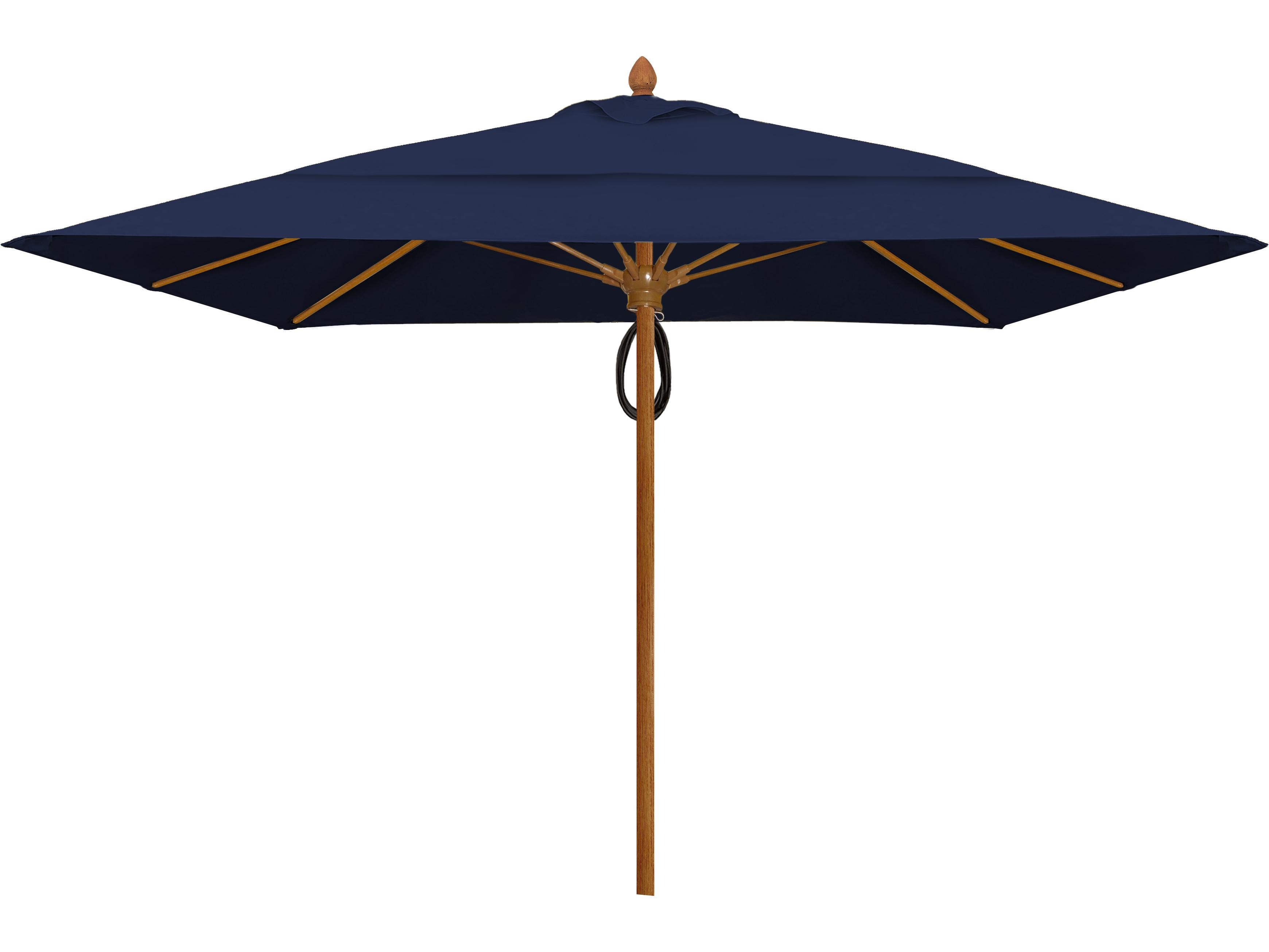 Fiberbuilt Outdoor Umbrellas Prestige - Diamante Fiberglass 10 Foot Square Pulley & Pin Outdoor Umbrella