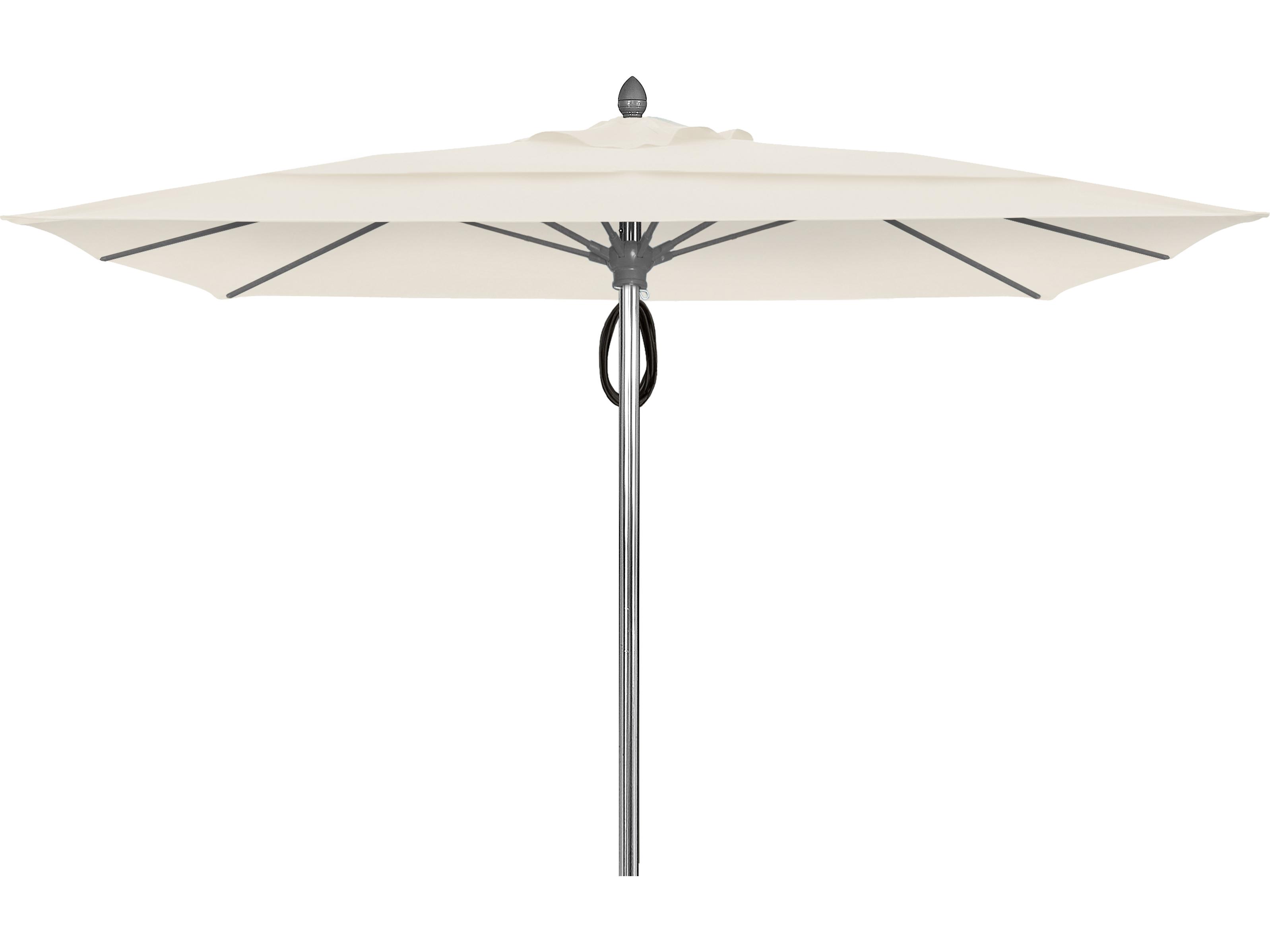 Fiberbuilt Patio Umbrellas Prestige - Oceana Fiberglass 10 Foot Square Pulley & Pin Patio Umbrella