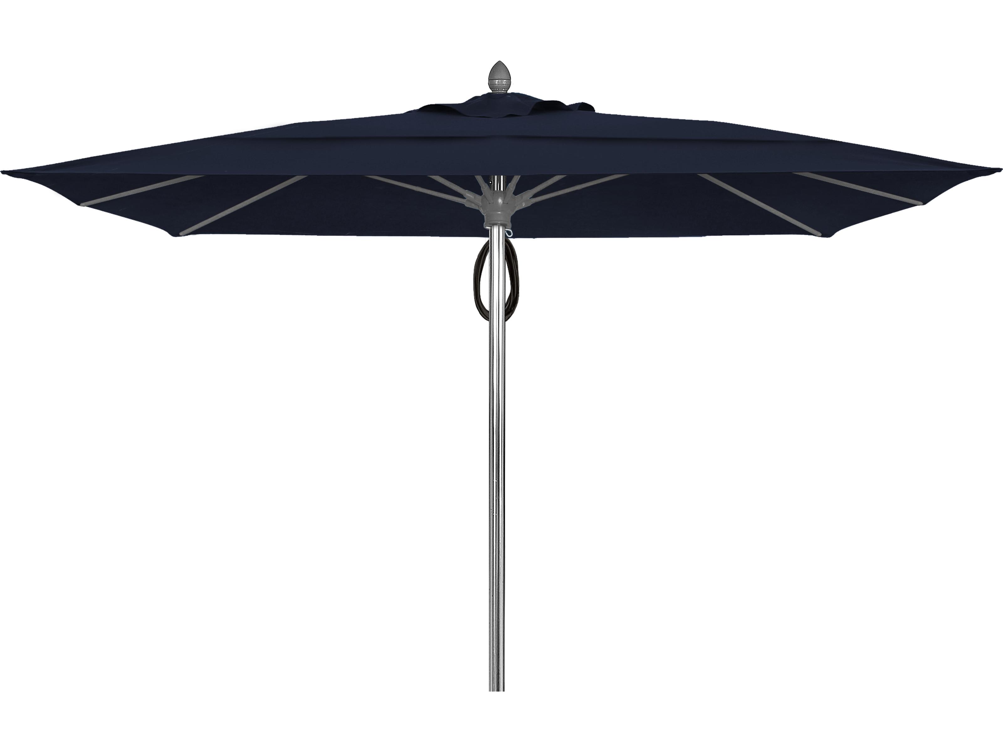 Fiberbuilt Patio Umbrellas Prestige - Oceana Fiberglass 10 Foot Square Pulley & Pin Patio Umbrella