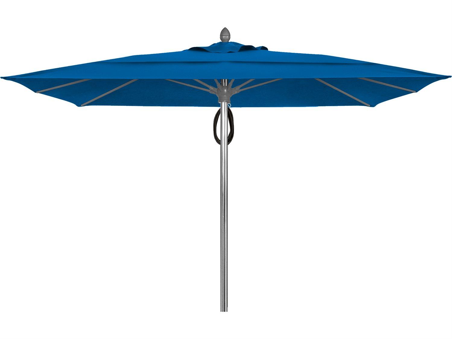 Fiberbuilt Umbrellas Prestige Riva 10 Foot Pulley Lift Patio Umbrella