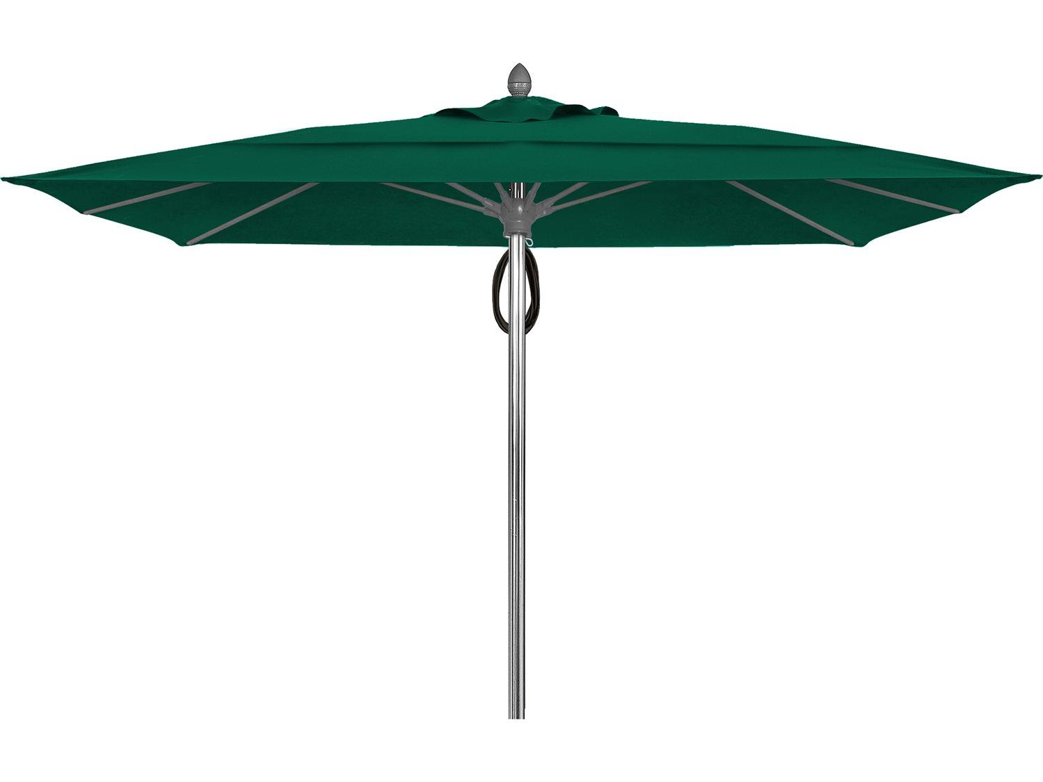 Fiberbuilt Umbrellas Prestige Riva 10 Foot Pulley Lift Patio Umbrella