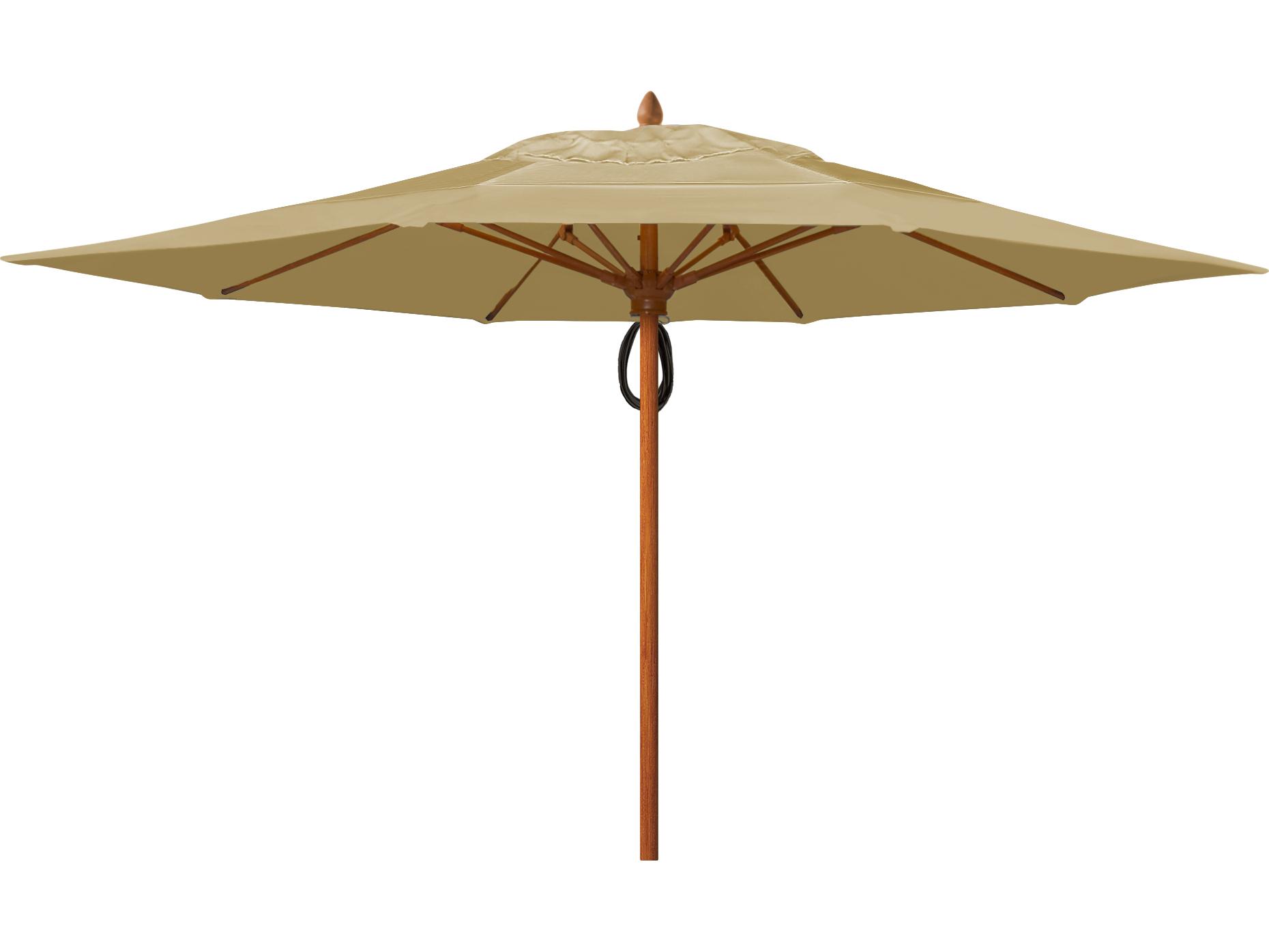 Fiberbuilt Patio Umbrellas Prestige - Diamante Fiberglass 13 Foot Octagon Pulley & Pin Patio Umbrella