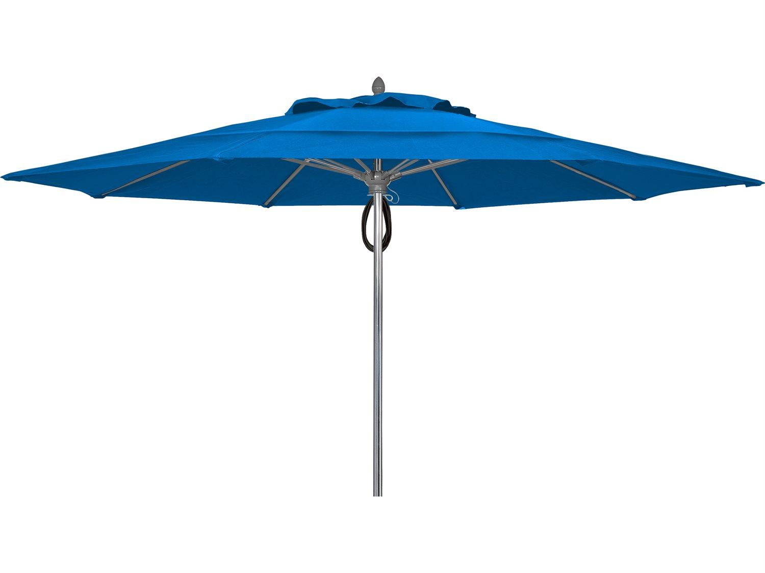 Fiberbuilt Outdoor Umbrellas Prestige Oceana 13 Foot Octagon Pulley & Pin Outdoor Umbrella