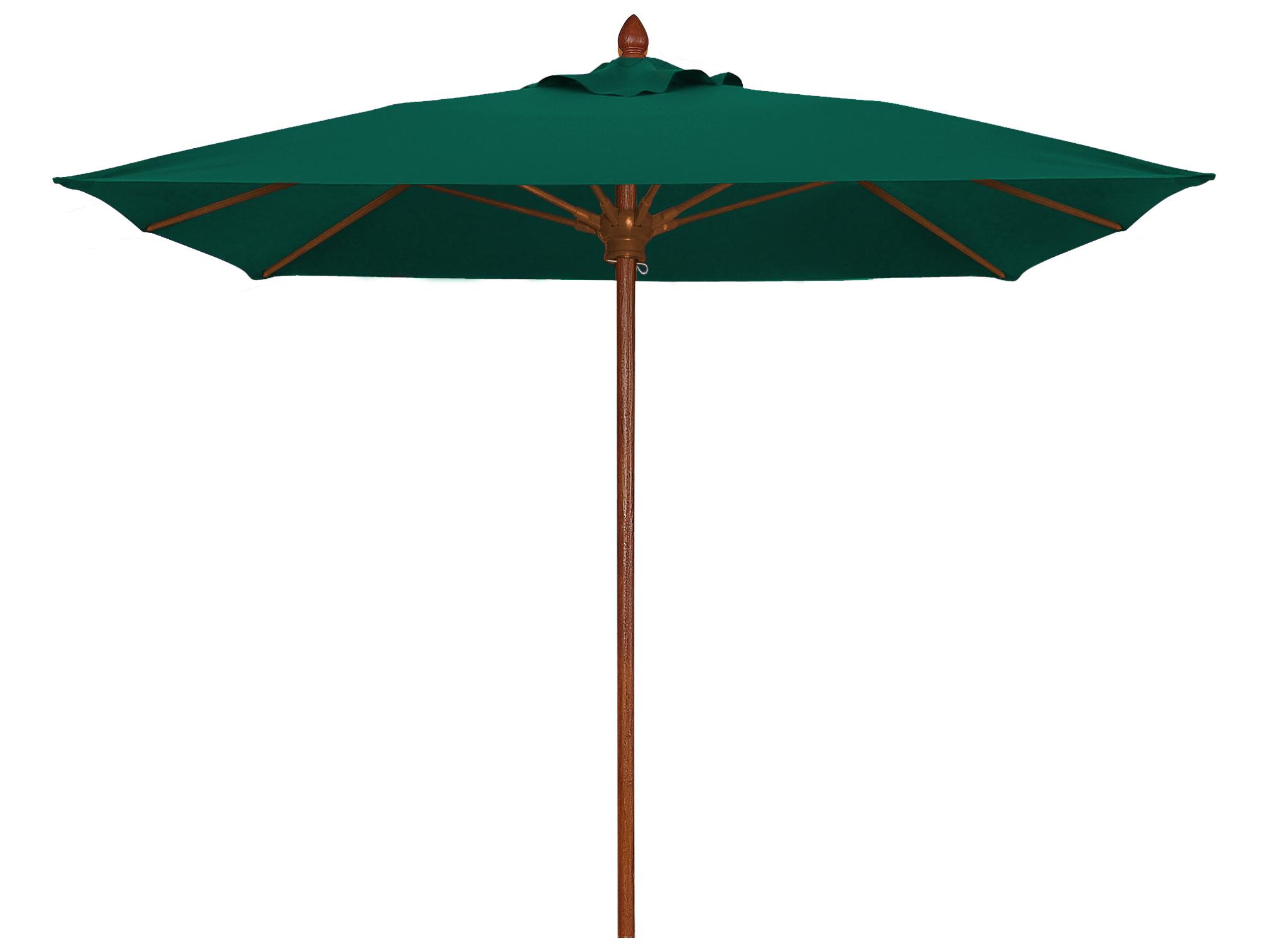 Fiberbuilt Patio Umbrellas Prestige - Bridgewater Fiberglass 6 Foot Square Pulley & Pin Patio Umbrella