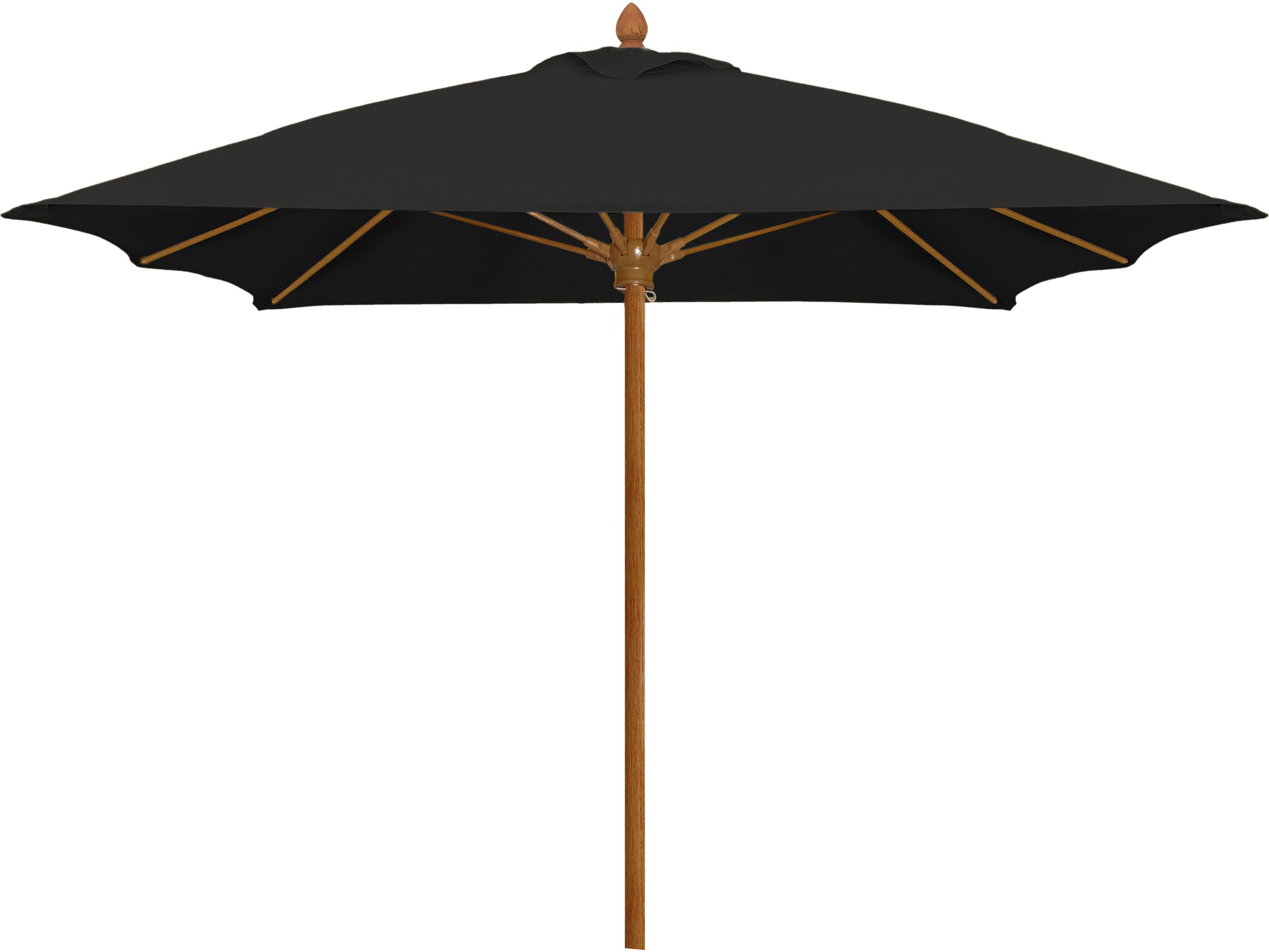 Fiberbuilt Patio Umbrellas Prestige - Diamante Fiberglass 6 Foot Square Push Up & Pin Patio Umbrella