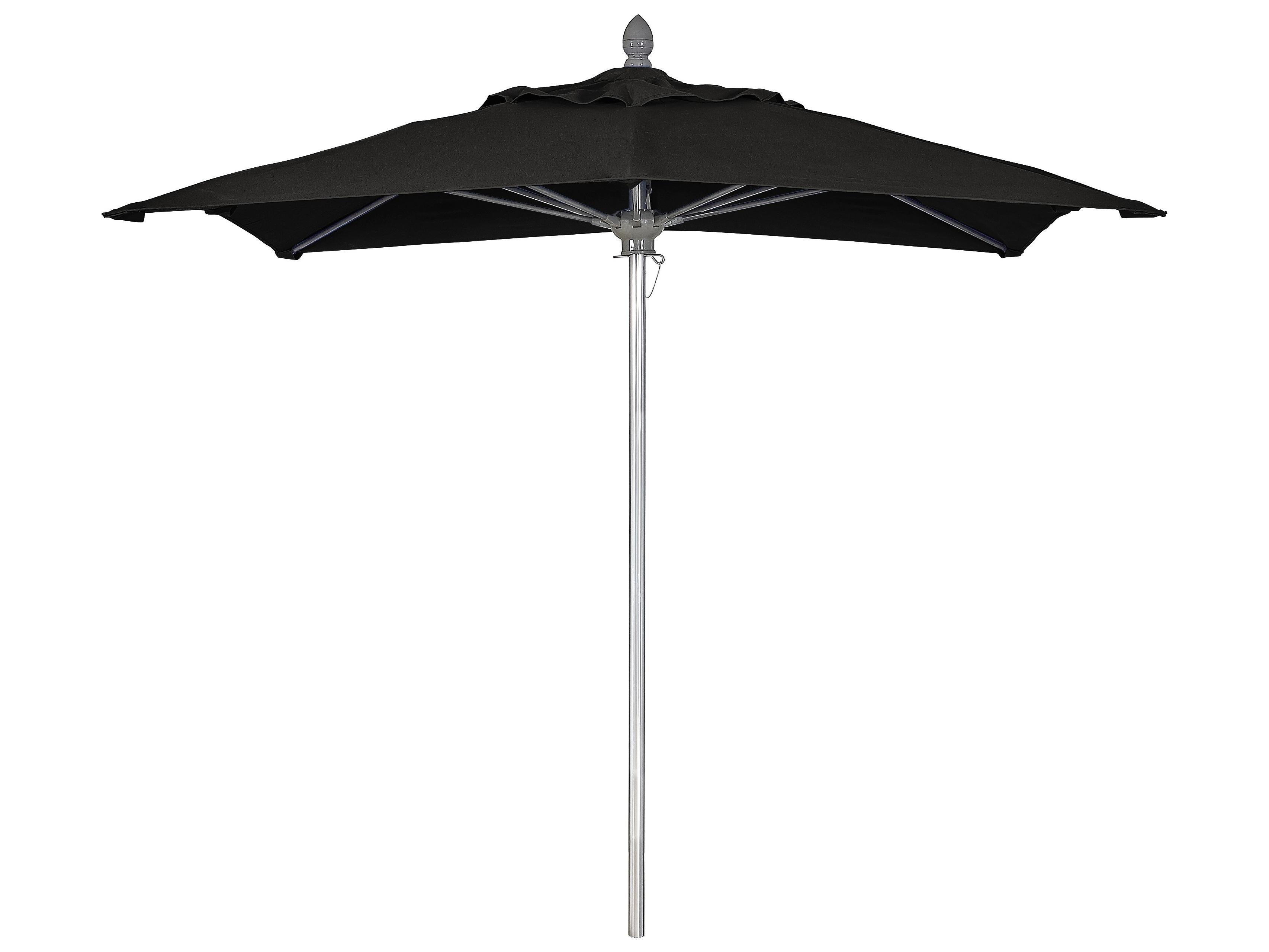 Fiberbuilt Outdoor Umbrellas Prestige - Lucaya Fiberglass 6 Foot Square Pulley & Pin Outdoor Umbrella