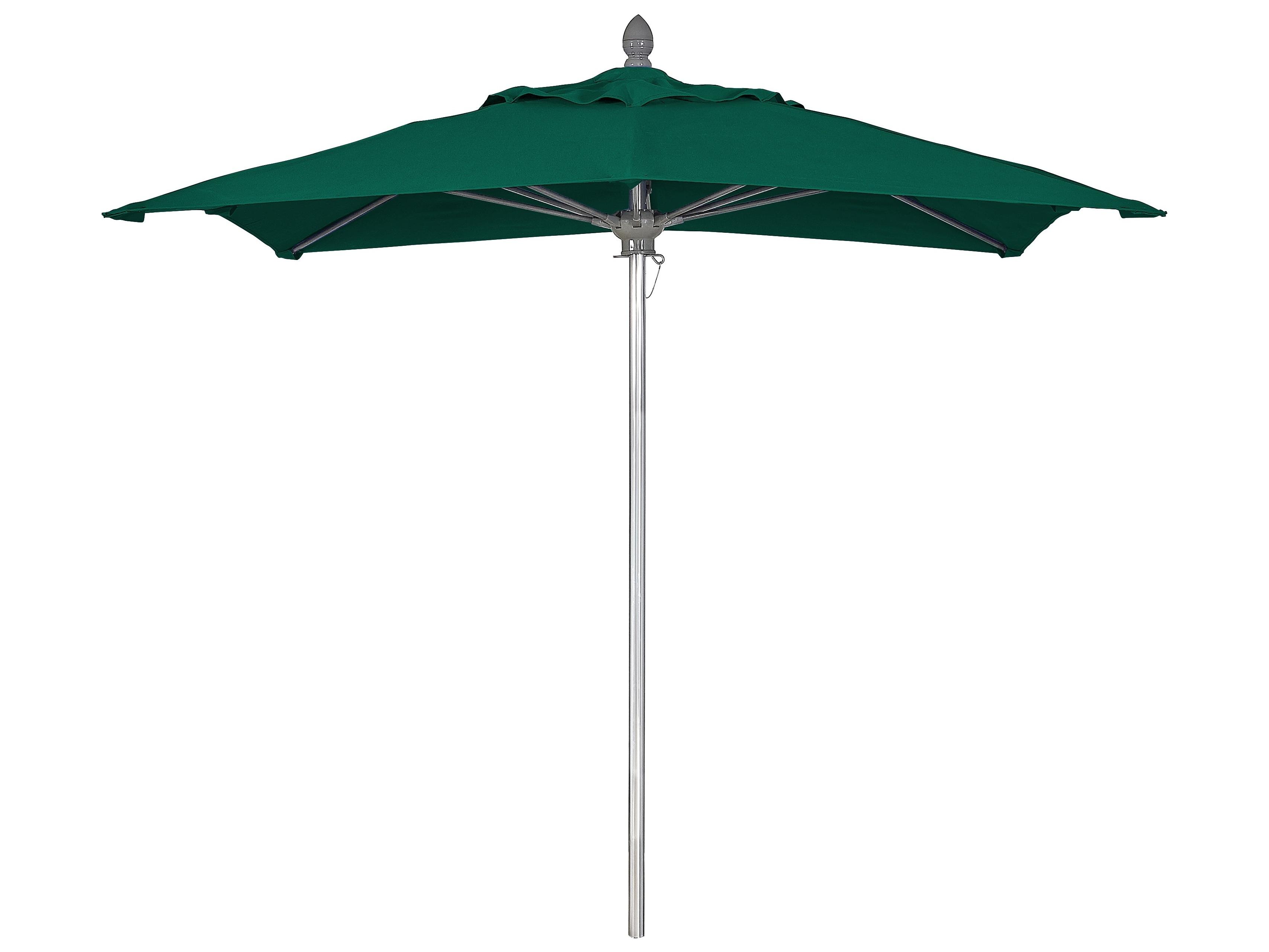 Fiberbuilt Outdoor Umbrellas Prestige - Lucaya Fiberglass 6 Foot Square Pulley & Pin Outdoor Umbrella