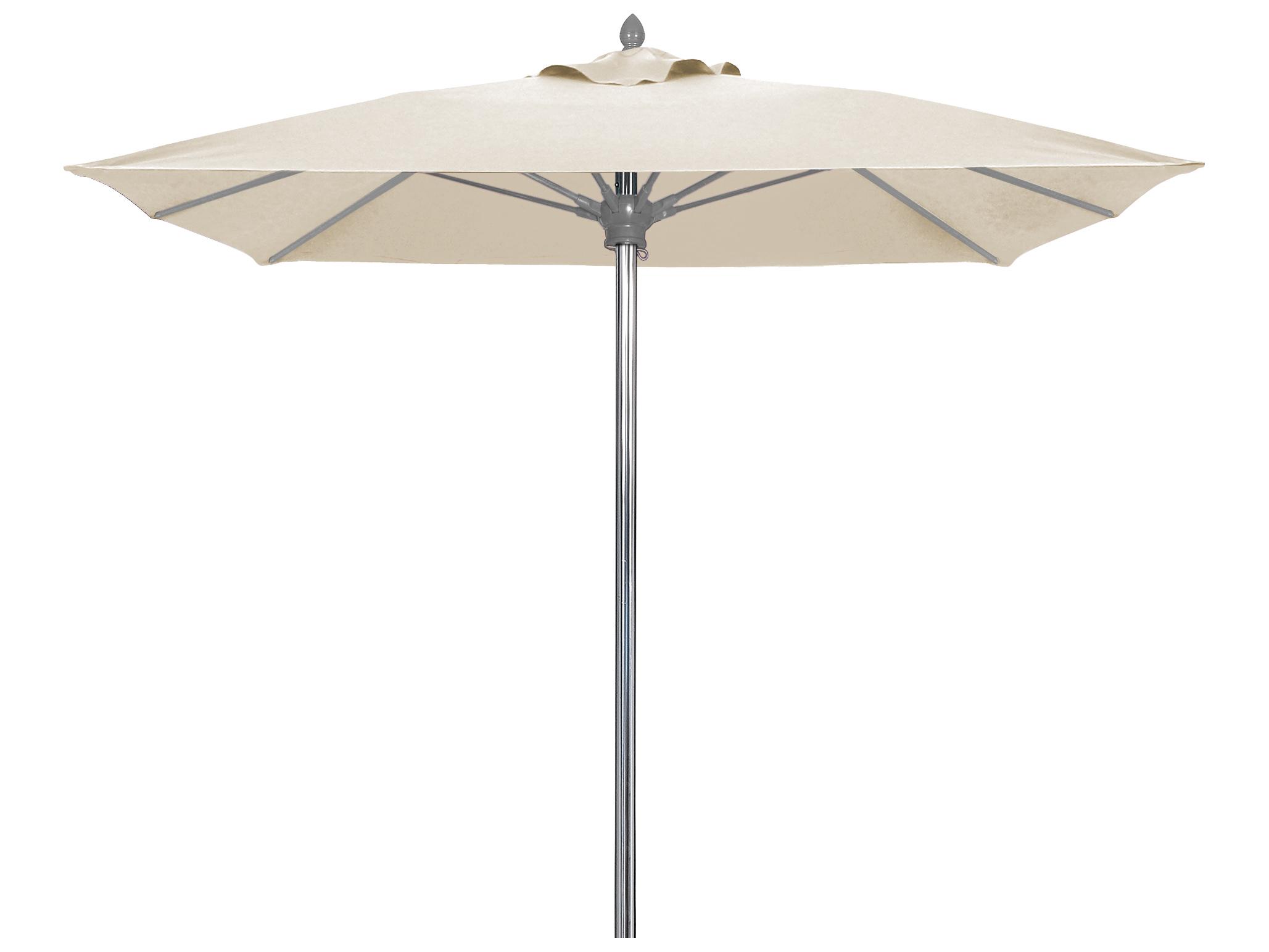 Fiberbuilt Outdoor Umbrellas Prestige - Oceana Fiberglass 6 Foot Square Pulley & Pin Outdoor Umbrella