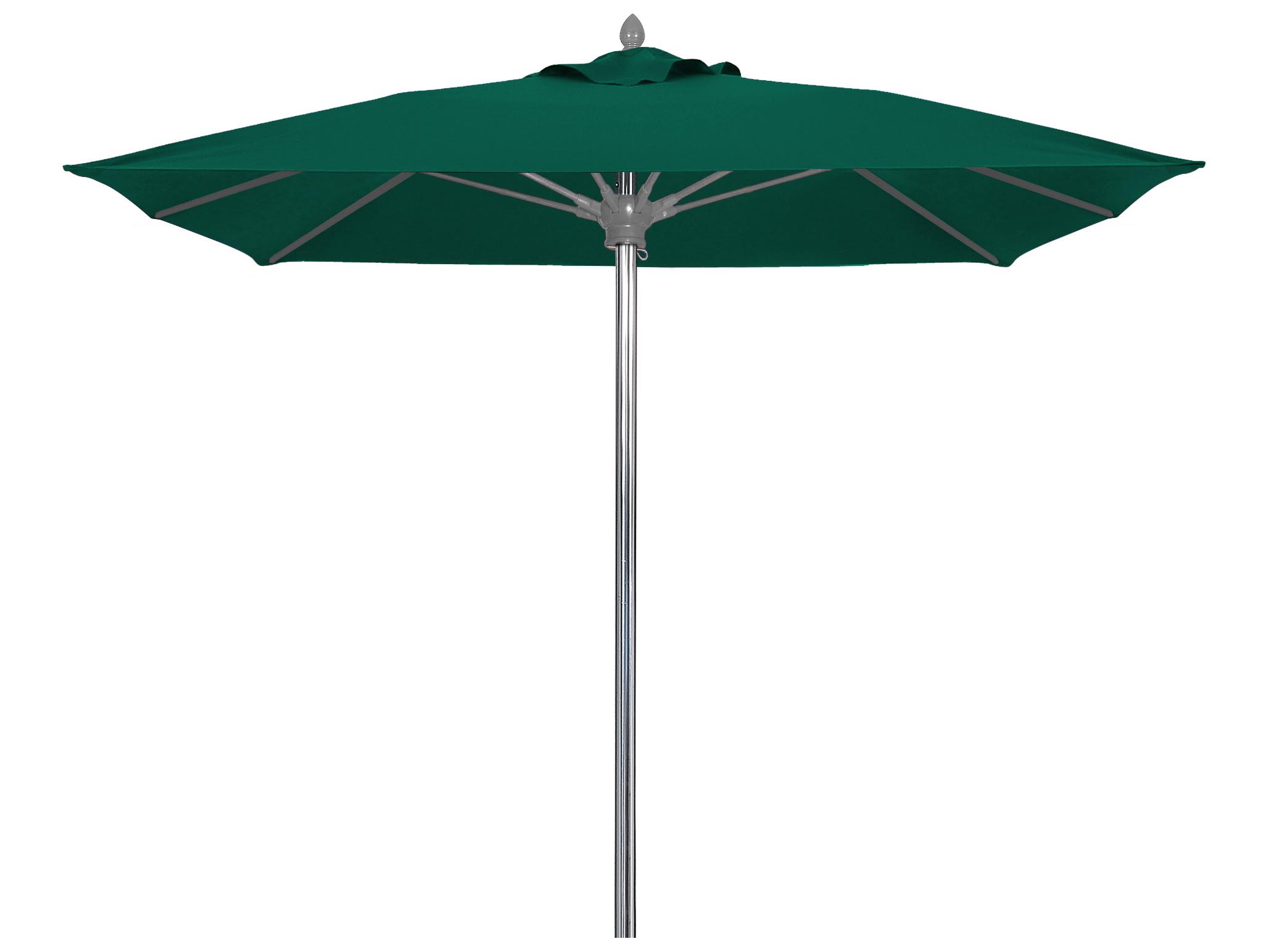 Fiberbuilt Outdoor Patio Umbrellas Prestige - Oceana Fiberglass 6 Foot Square Push Up & Pin Outdoor Patio Umbrella