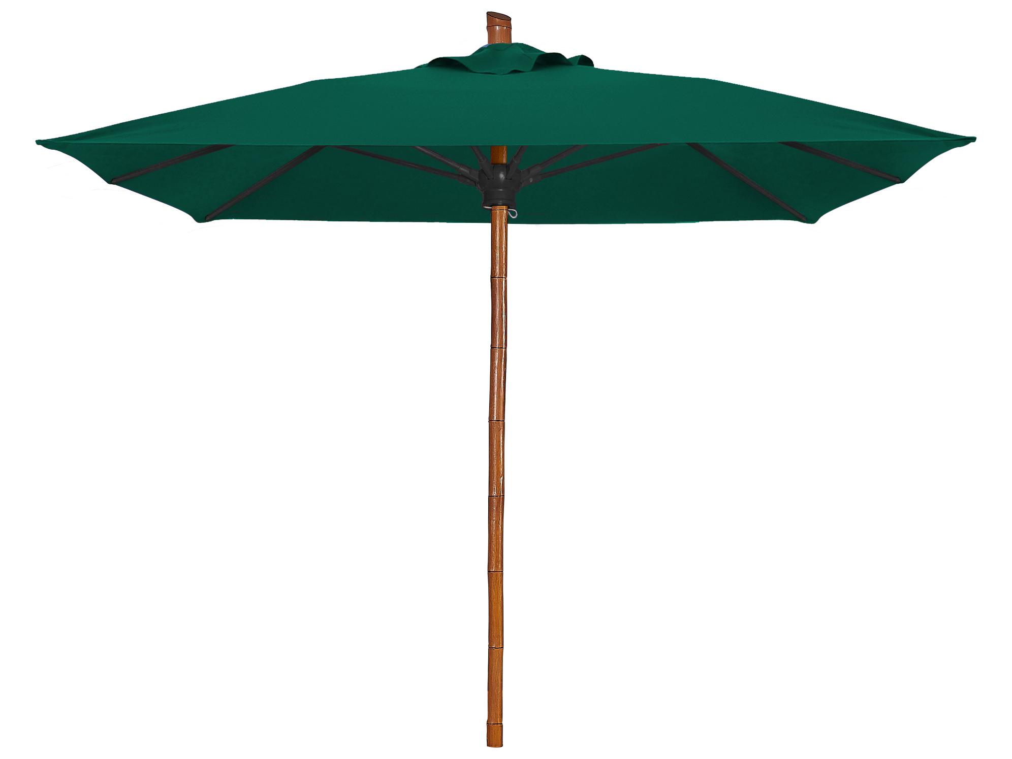 Fiberbuilt Patio Umbrellas Prestige - Bambusa Fiberglass 6 Foot Square Push Up & Pin Patio Umbrella