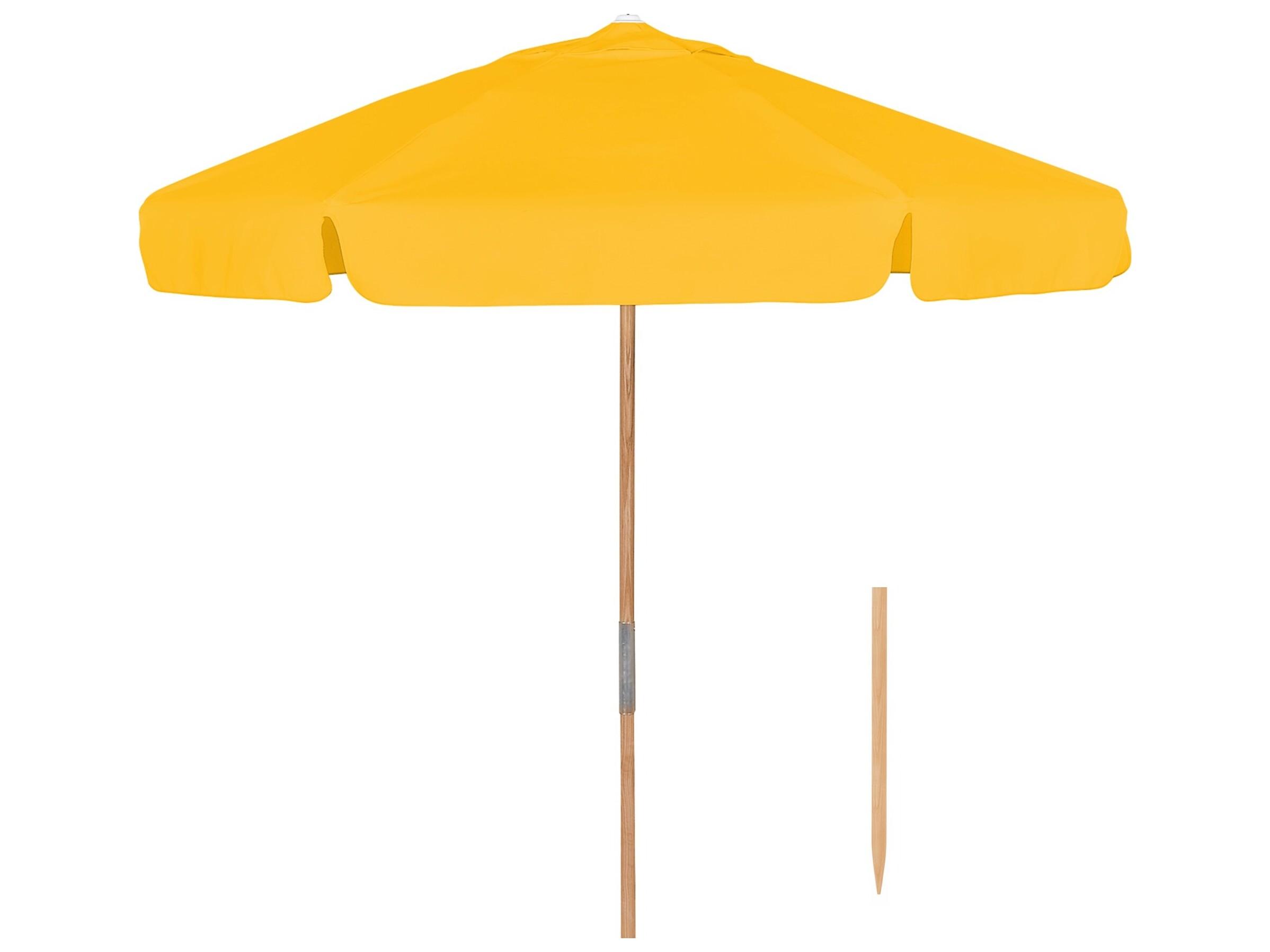 Fiberbuilt Outdoor Patio Umbrellas Quick Ship Beach QUICK SHIP 7.5 Foot Push Up Lift Outdoor Patio Umbrella