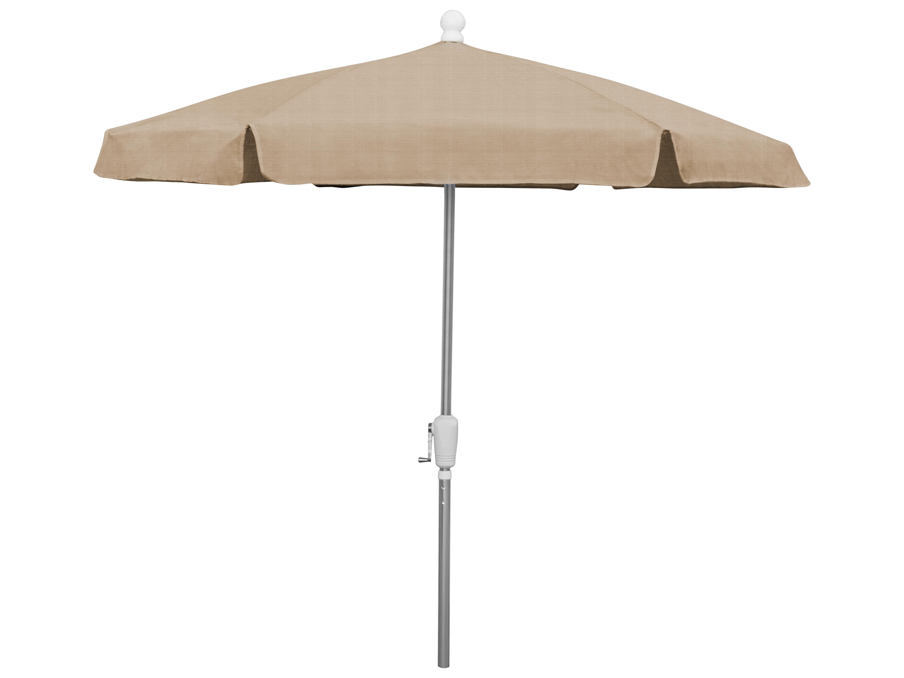 Fiberbuilt Patio Umbrellas Quick Ship Home 7.5 Foot Hexagon Aluminum Patio Umbrella