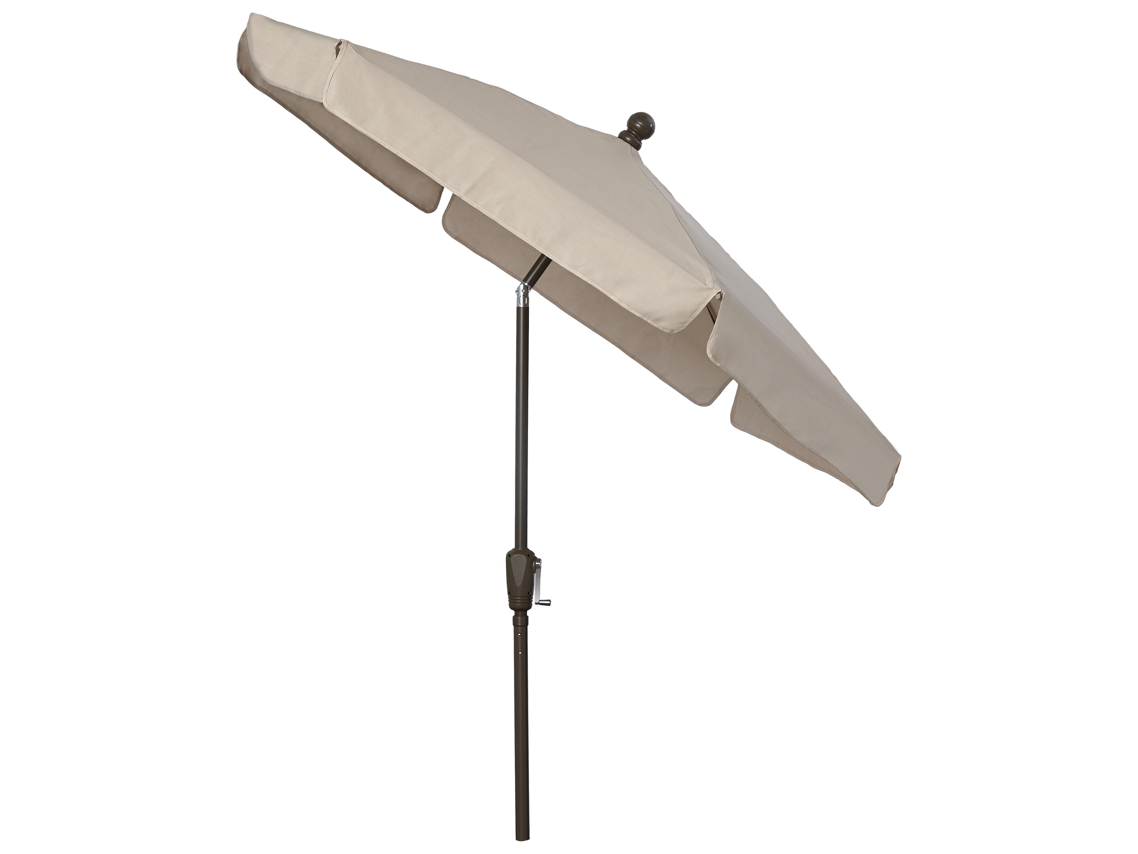 Fiberbuilt Outdoor Umbrellas Quick Ship Home 7.5 Foot Hexagon Aluminum Outdoor Umbrella