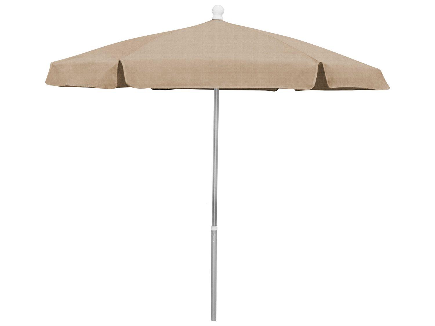 Fiberbuilt Outdoor Patio Umbrellas Beach 7.5 Foot Push Up Lift Outdoor Patio Umbrella