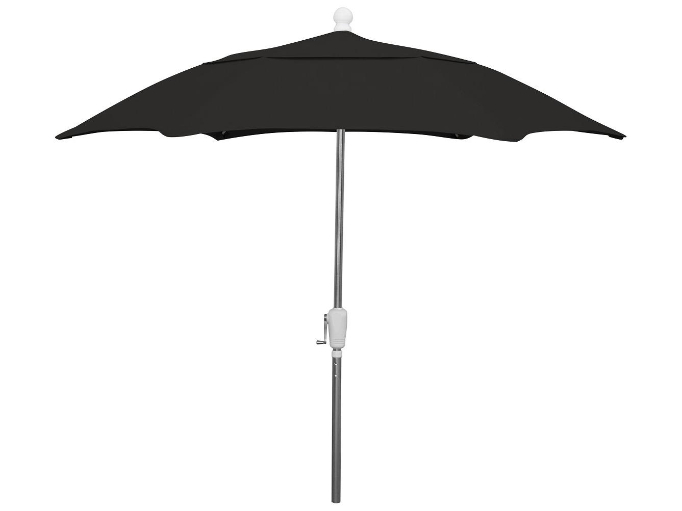 Fiberbuilt Outdoor Patio Umbrellas Quick Ship Home 7.5 Foot Hexagon Aluminum Outdoor Patio Umbrella