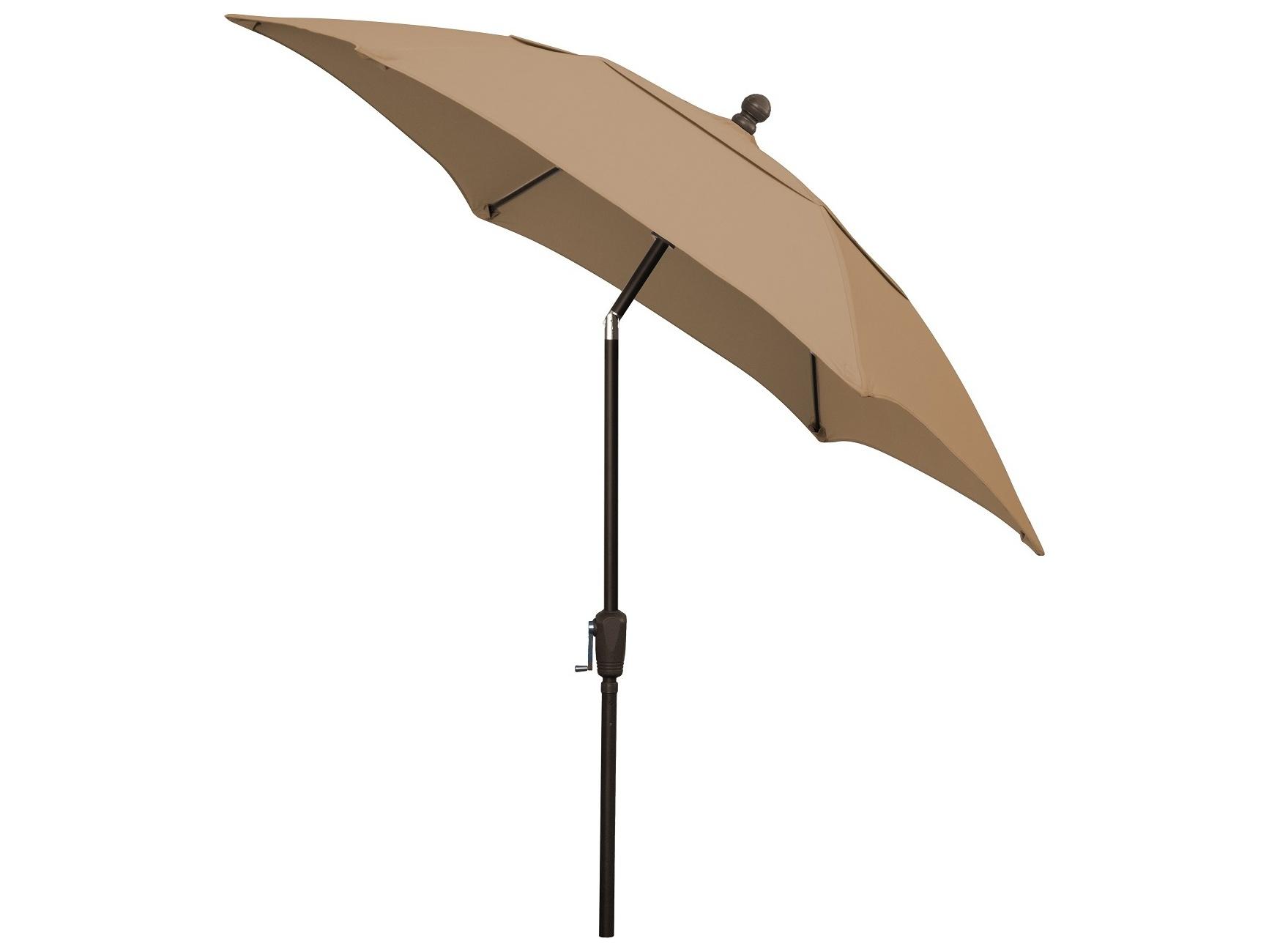 Fiberbuilt Patio Umbrellas Quick Ship Home 7.5 Foot Hexagon Aluminum Patio Umbrella