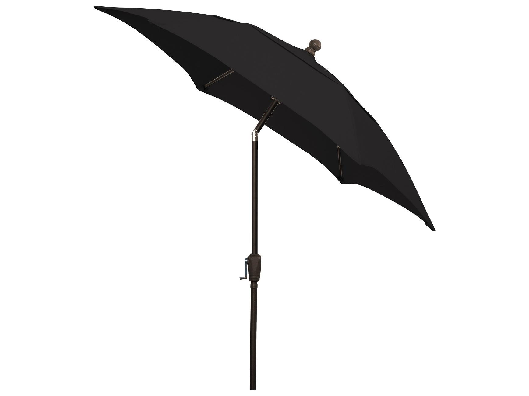 Fiberbuilt Patio Umbrellas Quick Ship Home 7.5 Foot Hexagon Aluminum Patio Umbrella