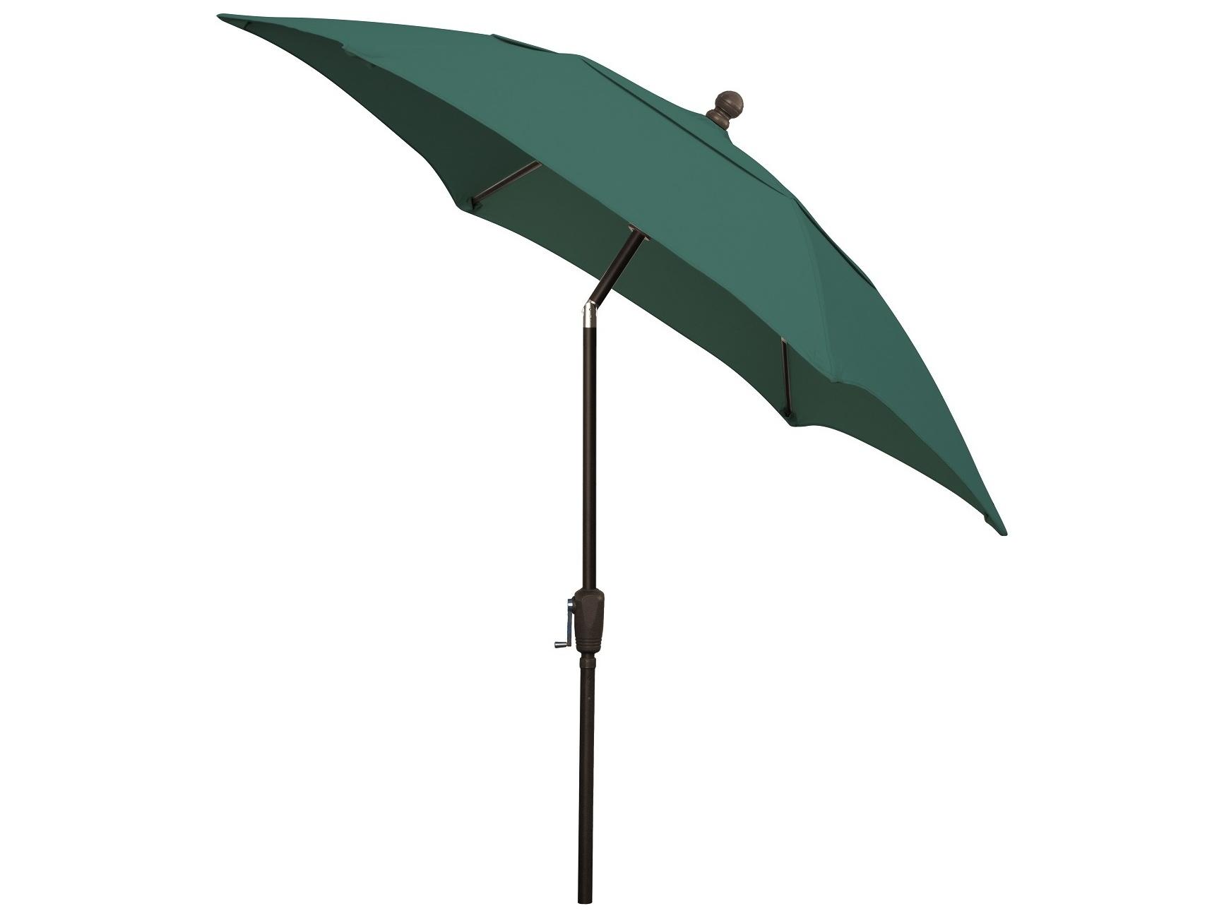 Fiberbuilt Patio Umbrellas Quick Ship Home 7.5 Foot Hexagon Aluminum Patio Umbrella