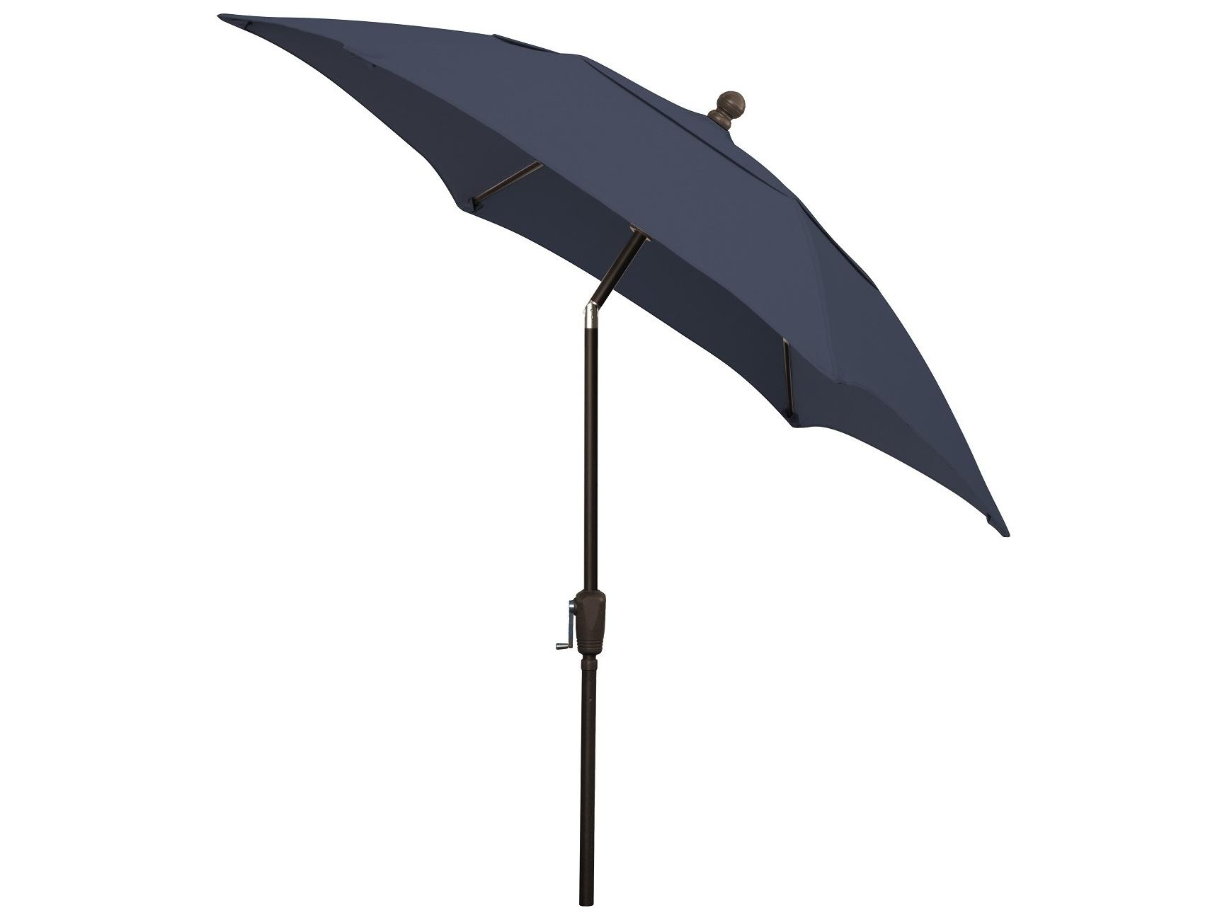 Fiberbuilt Patio Umbrellas Quick Ship Home 7.5 Foot Hexagon Aluminum Patio Umbrella