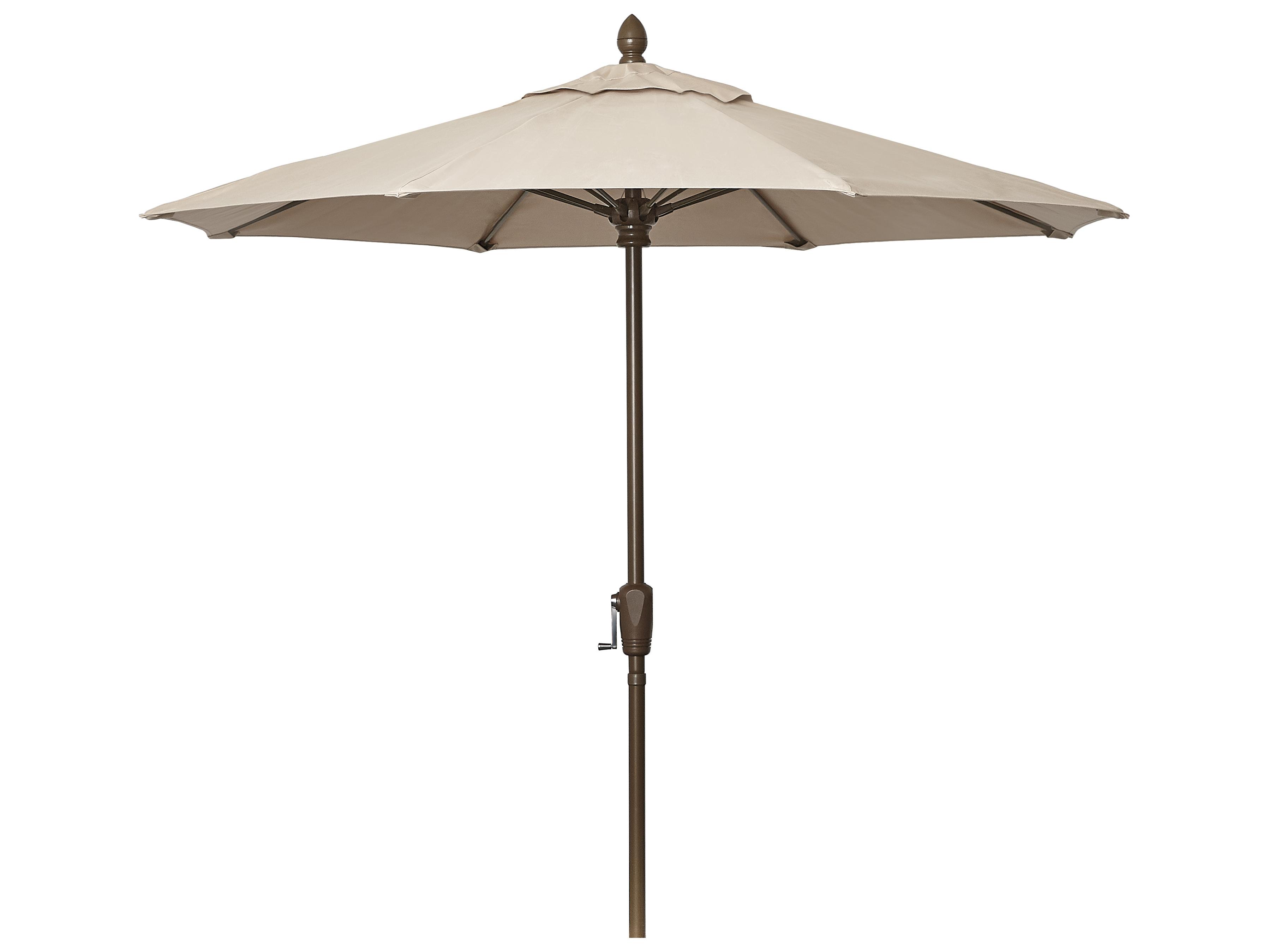 Fiberbuilt Market Crank 7.5 Foot Octagon Aluminum Outdoor Patio Umbrella