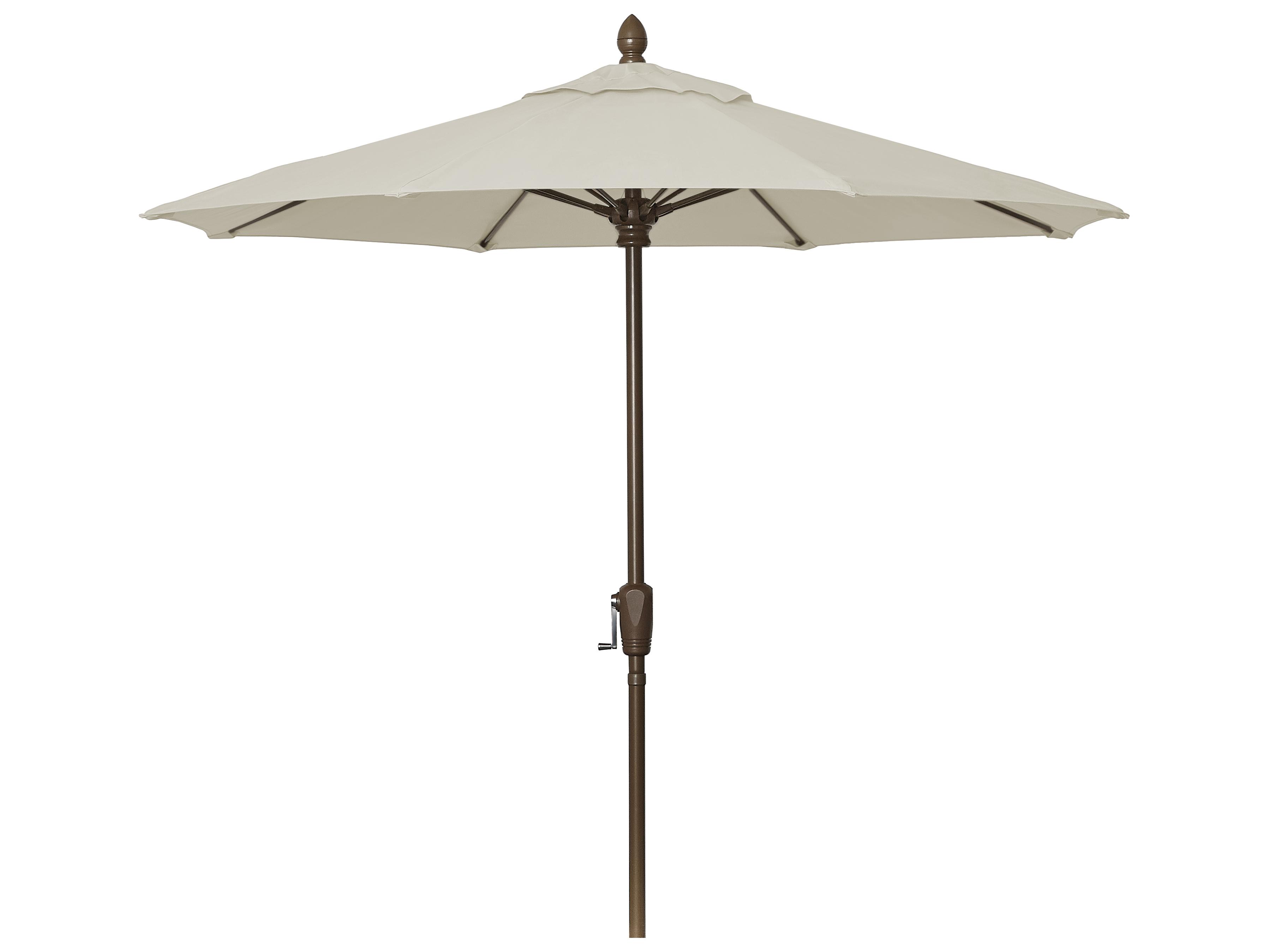 Fiberbuilt Market Crank 7.5 Foot Octagon Aluminum Outdoor Patio Umbrella
