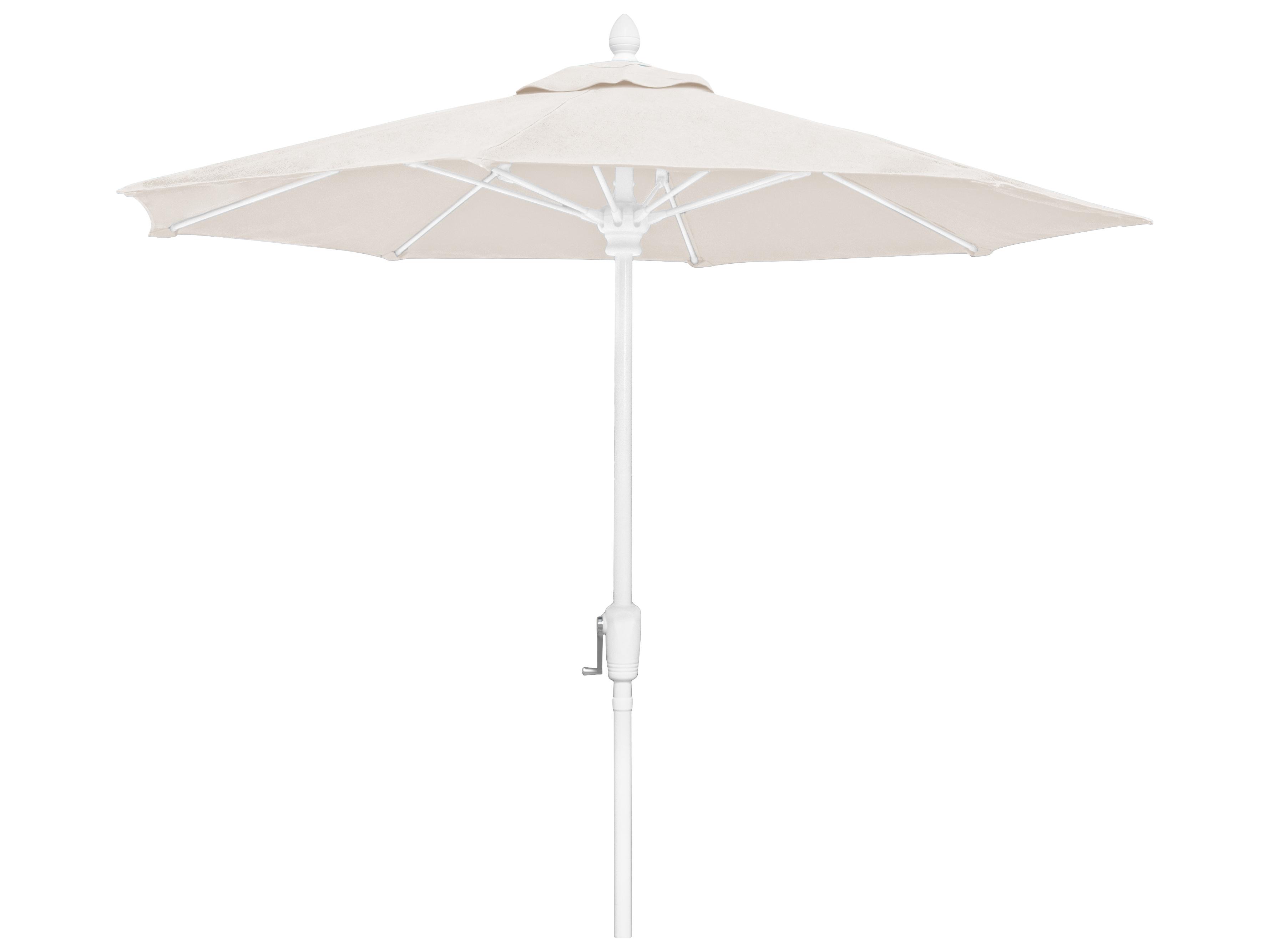 Fiberbuilt Patio Umbrellas Quick Ship Market Crank 7.5 Foot Octagon Aluminum Patio Umbrella