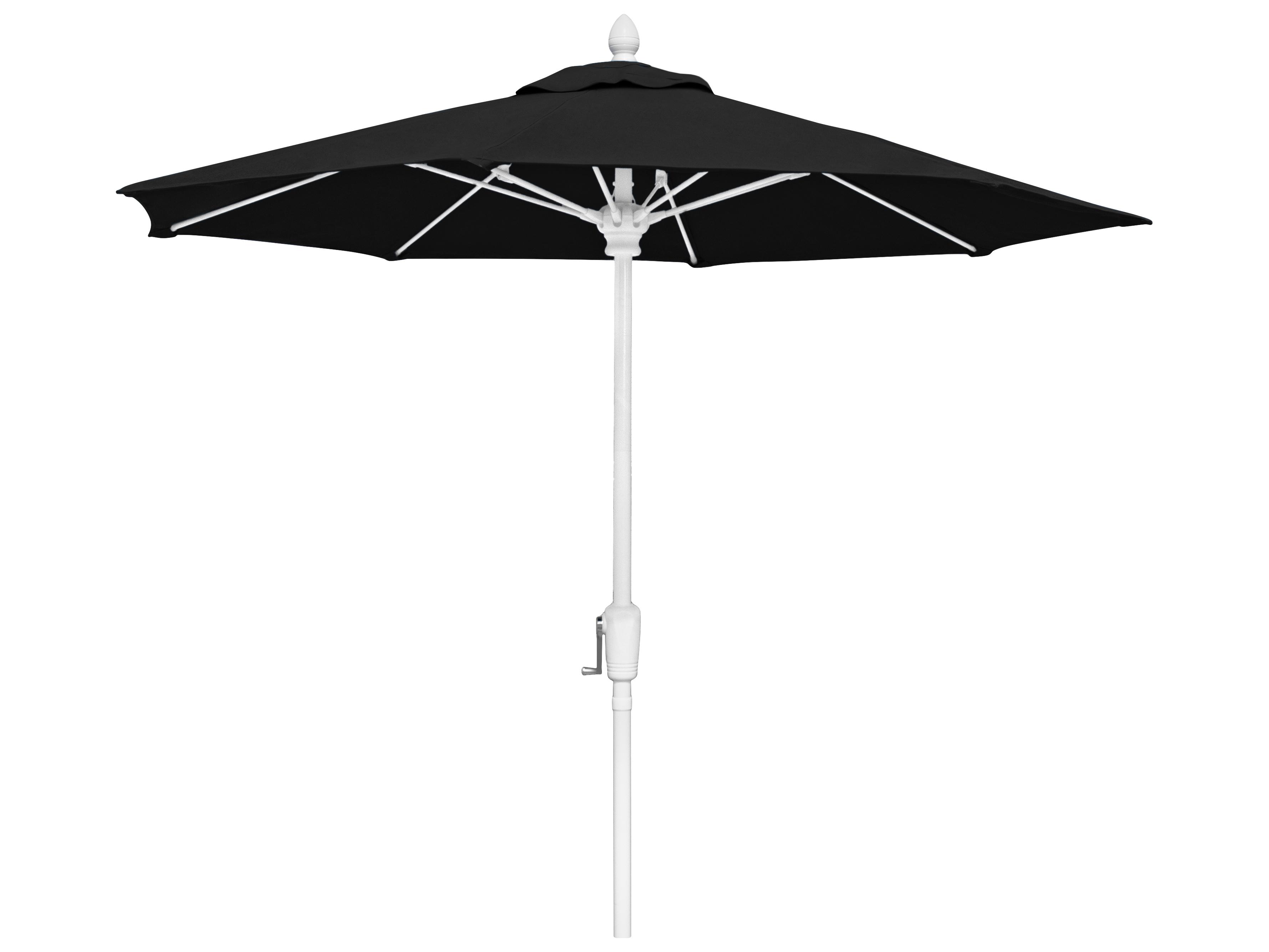 Fiberbuilt Patio Umbrellas Quick Ship Market Crank 7.5 Foot Octagon Aluminum Patio Umbrella