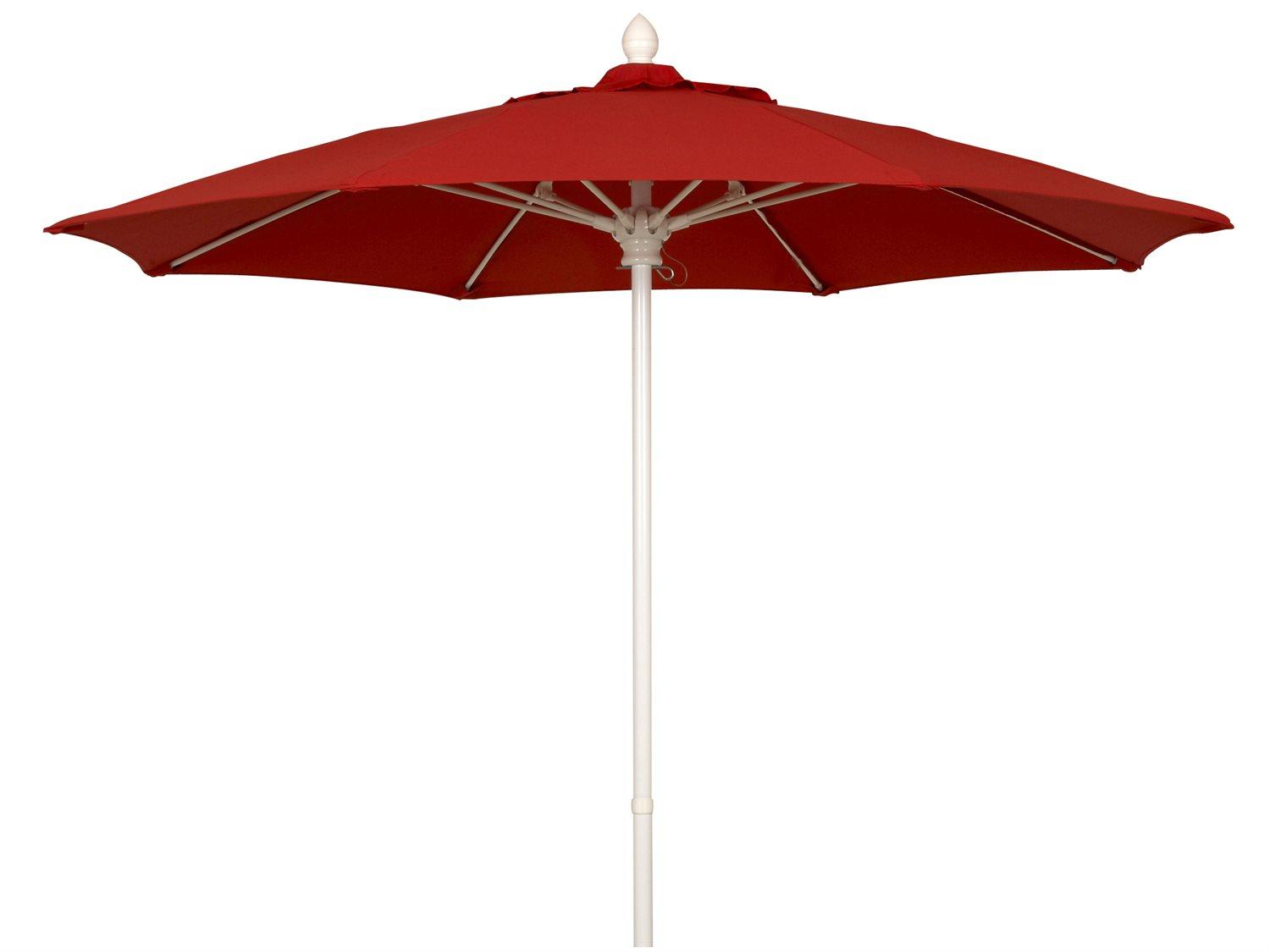 Fiberbuilt Outdoor Umbrellas Market 7.5 Foot Push Up Lift Outdoor Umbrella