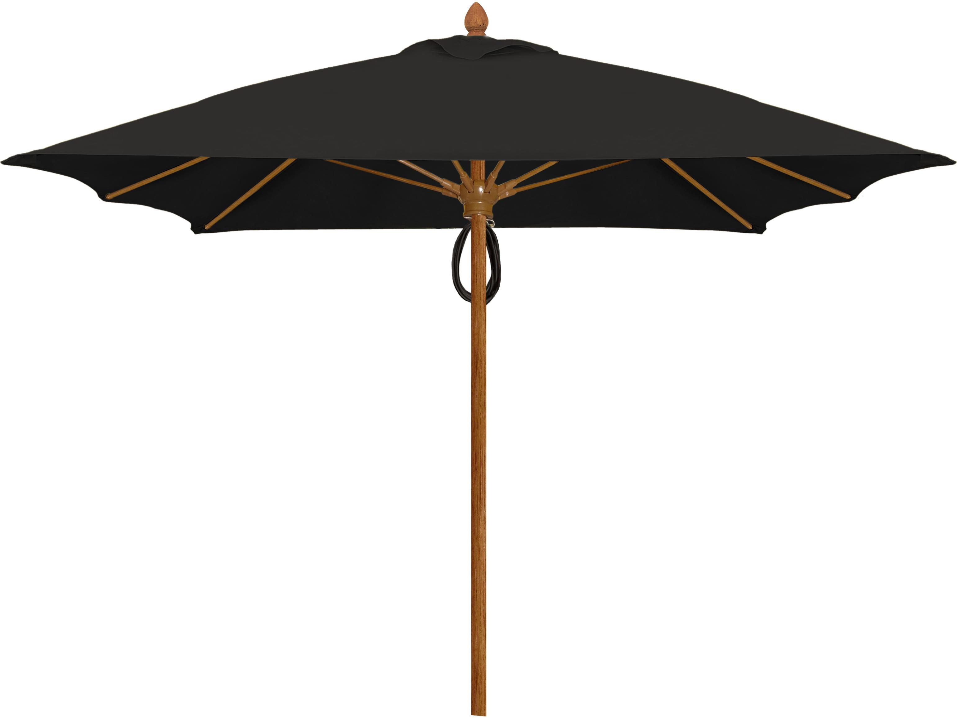 Fiberbuilt Outdoor Umbrellas Prestige - Diamante Fiberglass 7 Foot Square Pulley & Pin Outdoor Umbrella