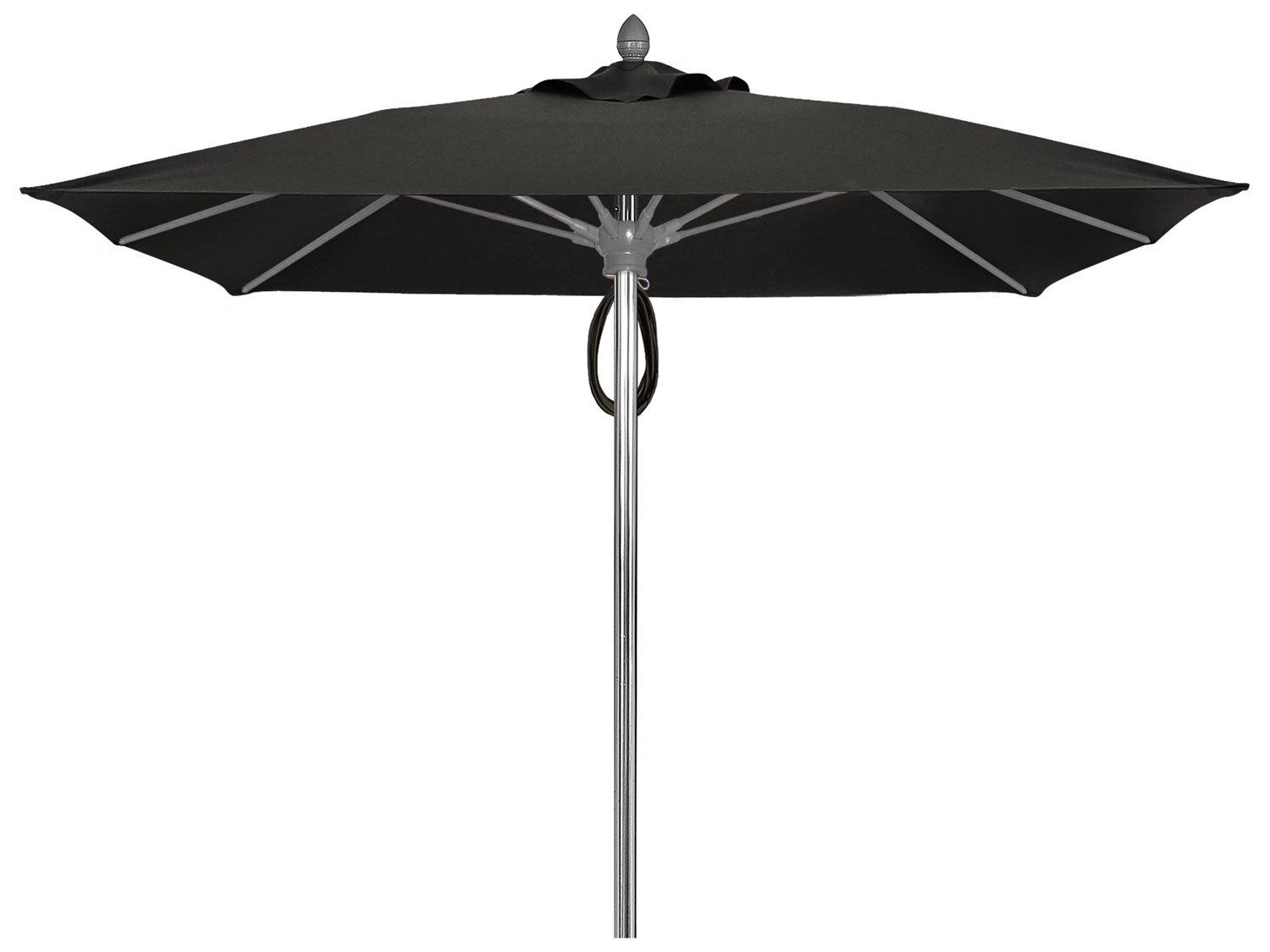 Fiberbuilt Umbrellas Prestige Riva 7.5 Foot Pulley Lift Patio Umbrella
