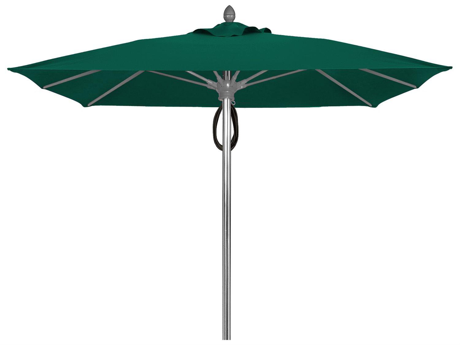 Fiberbuilt Umbrellas Prestige Riva 7.5 Foot Pulley Lift Patio Umbrella