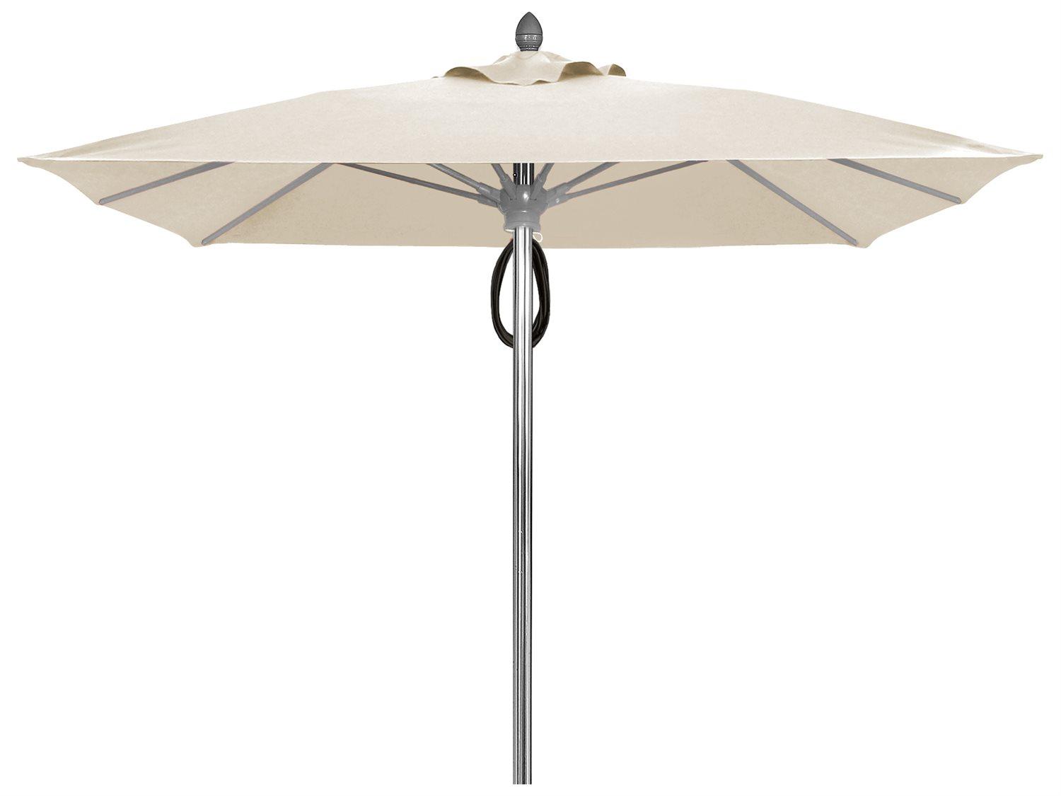 Fiberbuilt Umbrellas Prestige Riva 7.5 Foot Pulley Lift Patio Umbrella