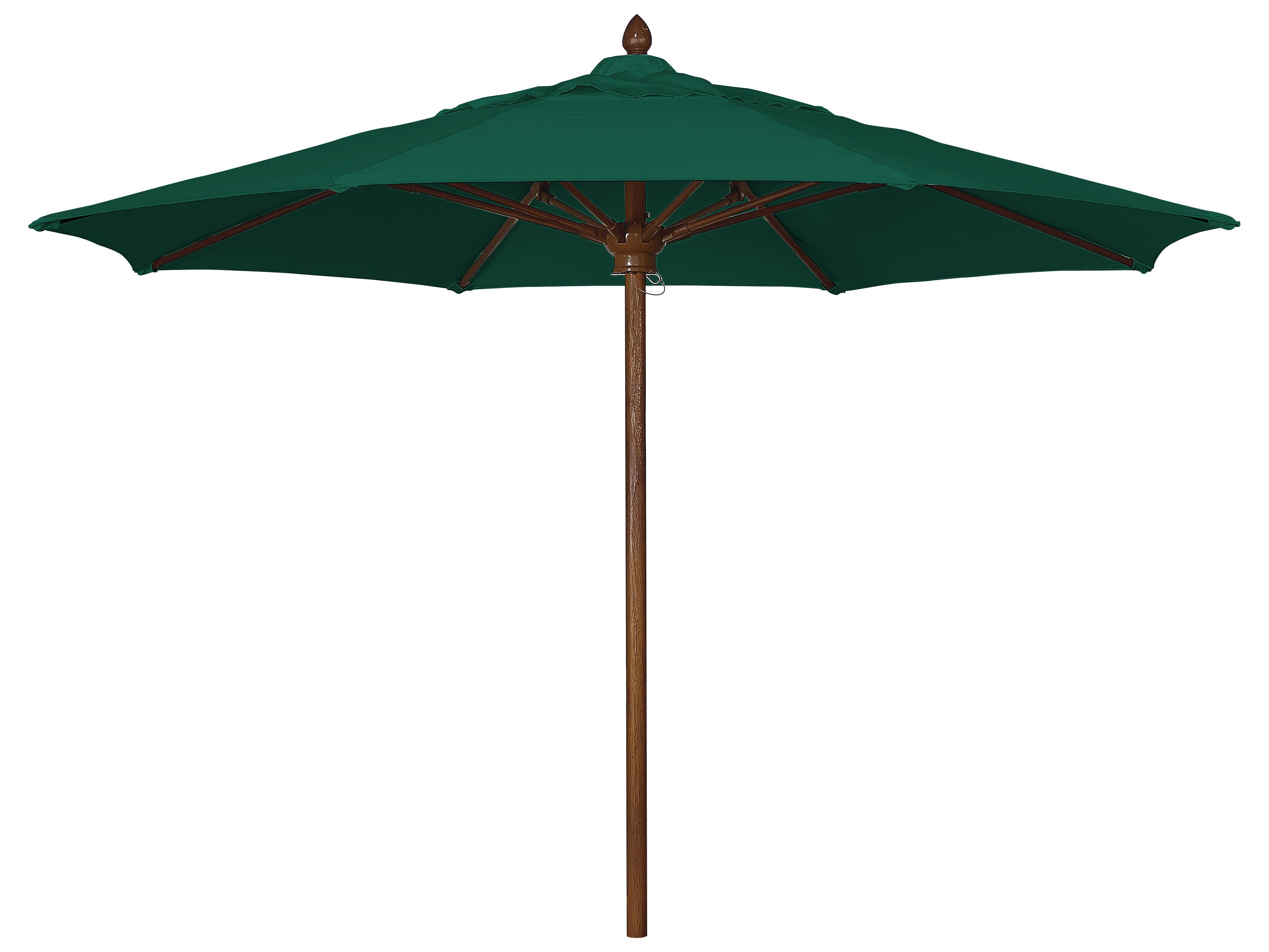 Fiberbuilt Outdoor Patio Umbrellas Augusta Fiber Teak 8 Foot Octagon Pulley & Pin Outdoor Patio Umbrella