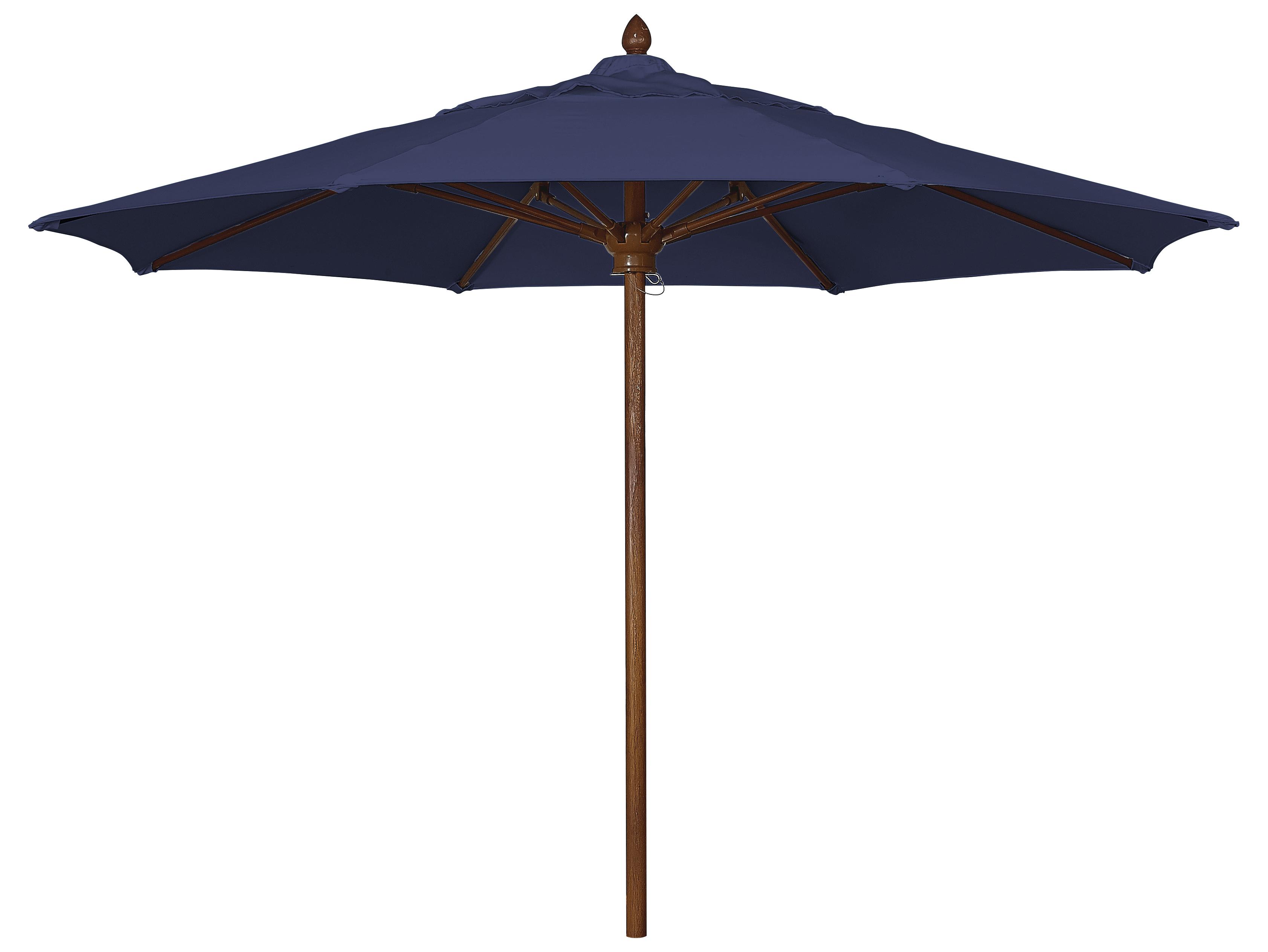 Fiberbuilt Outdoor Patio Umbrellas Augusta Fiber Teak 8 Foot Octagon Pulley & Pin Outdoor Patio Umbrella