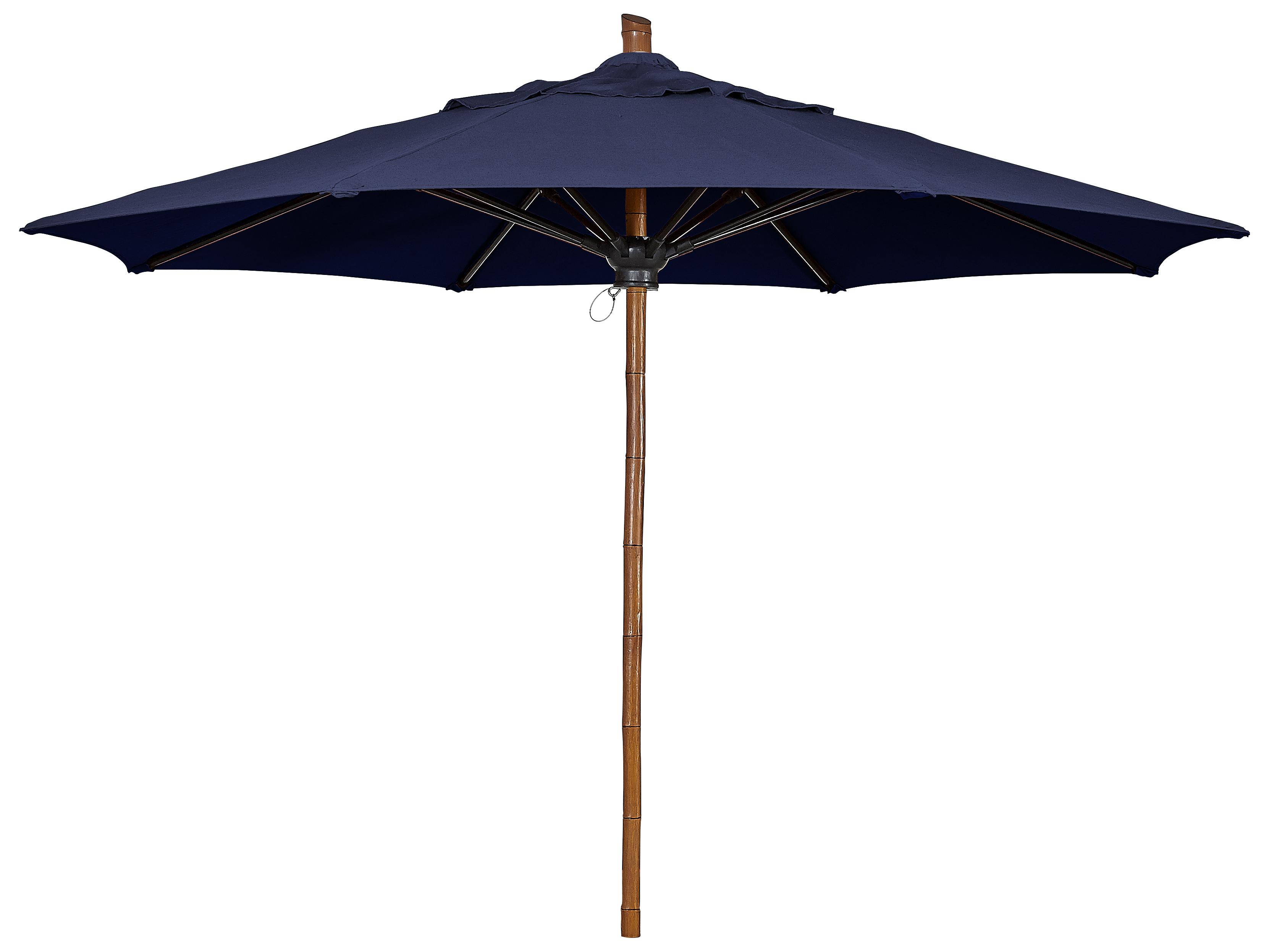 Fiberbuilt Outdoor Patio Umbrellas Prestige - Bambusa Fiberglass 8 Foot Square Pulley and Pin Outdoor Patio Umbrella