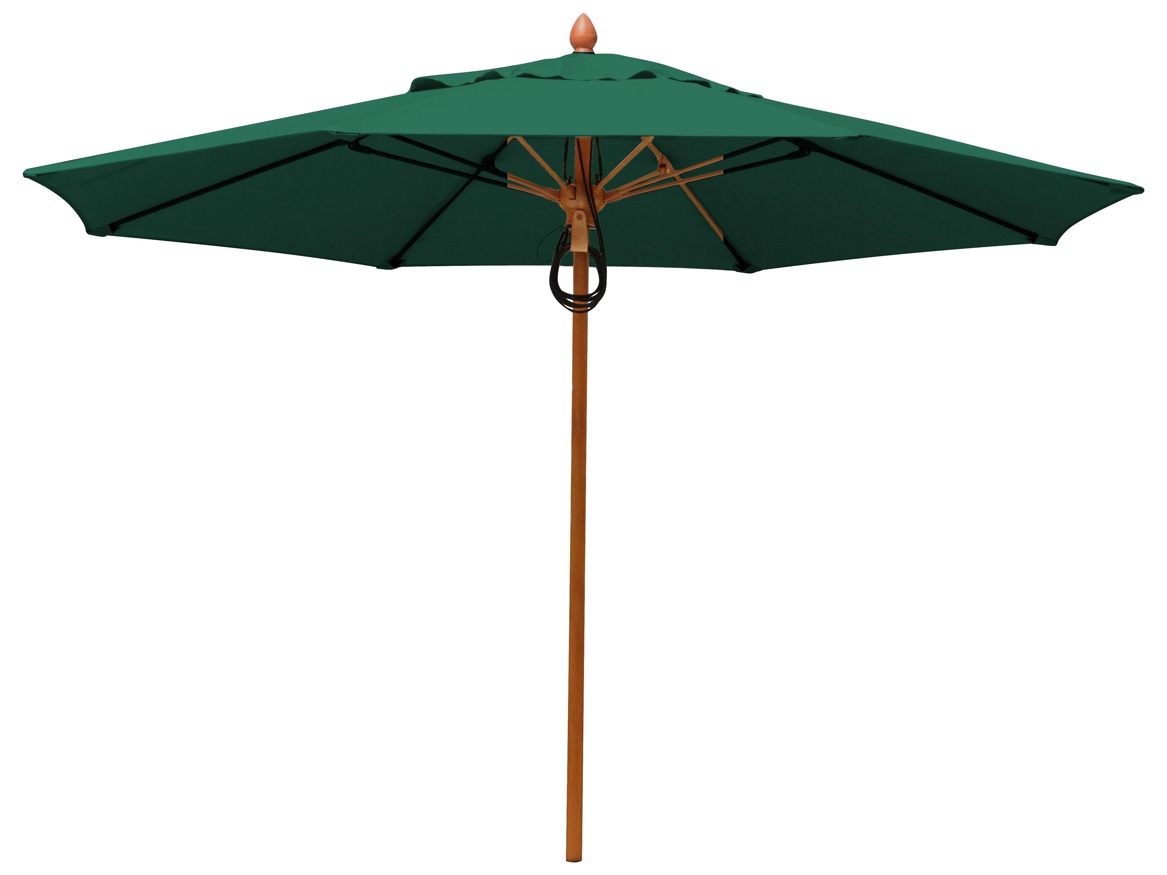 Fiberbuilt Outdoor Patio Umbrellas Prestige - Bridgewater Fiberglass 9 Foot Octagon Pulley & Pin Outdoor Patio Umbrella
