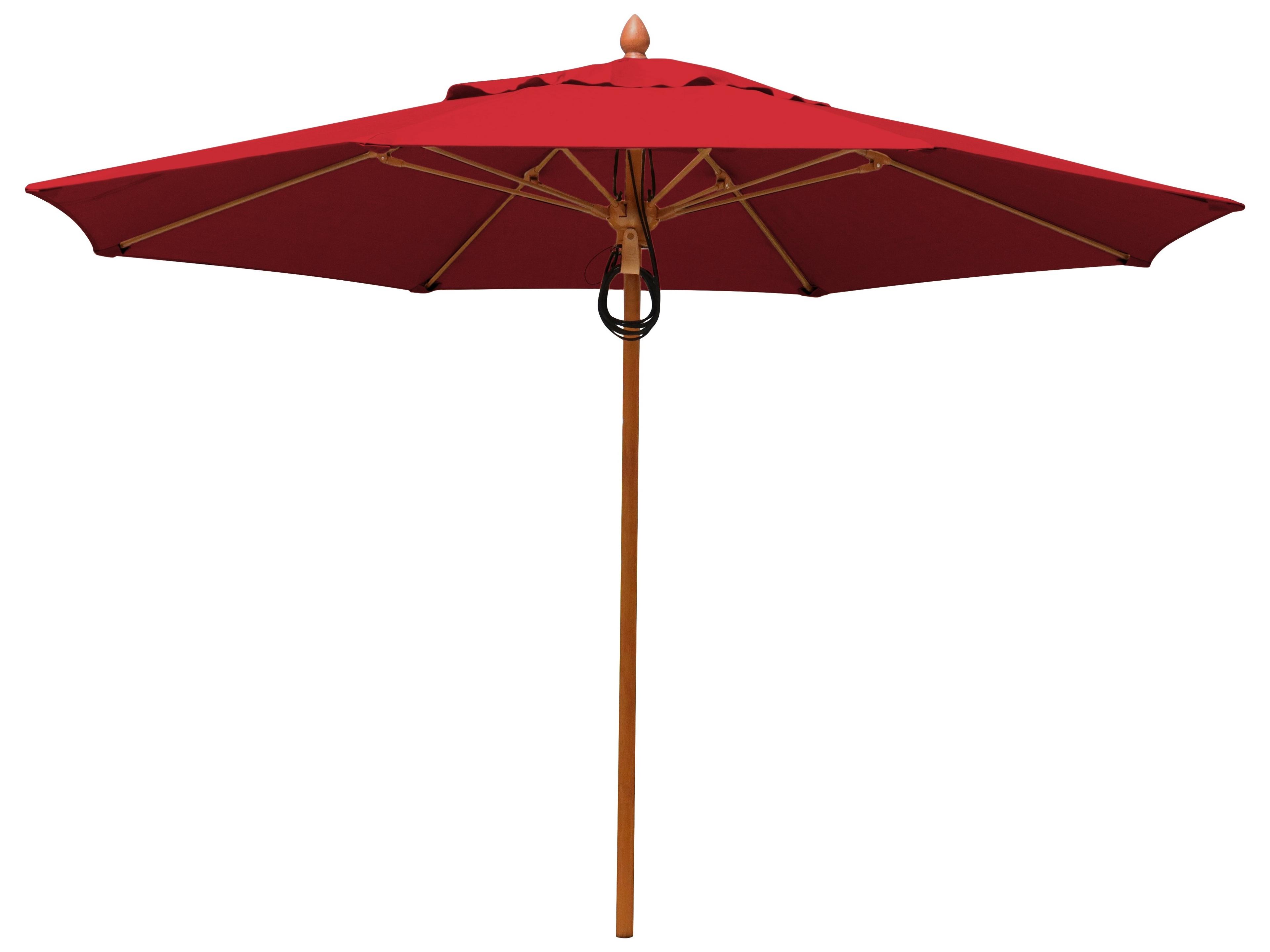 Fiberbuilt Outdoor Patio Umbrellas Prestige - Bridgewater Fiberglass 9 Foot Octagon Pulley & Pin Outdoor Patio Umbrella