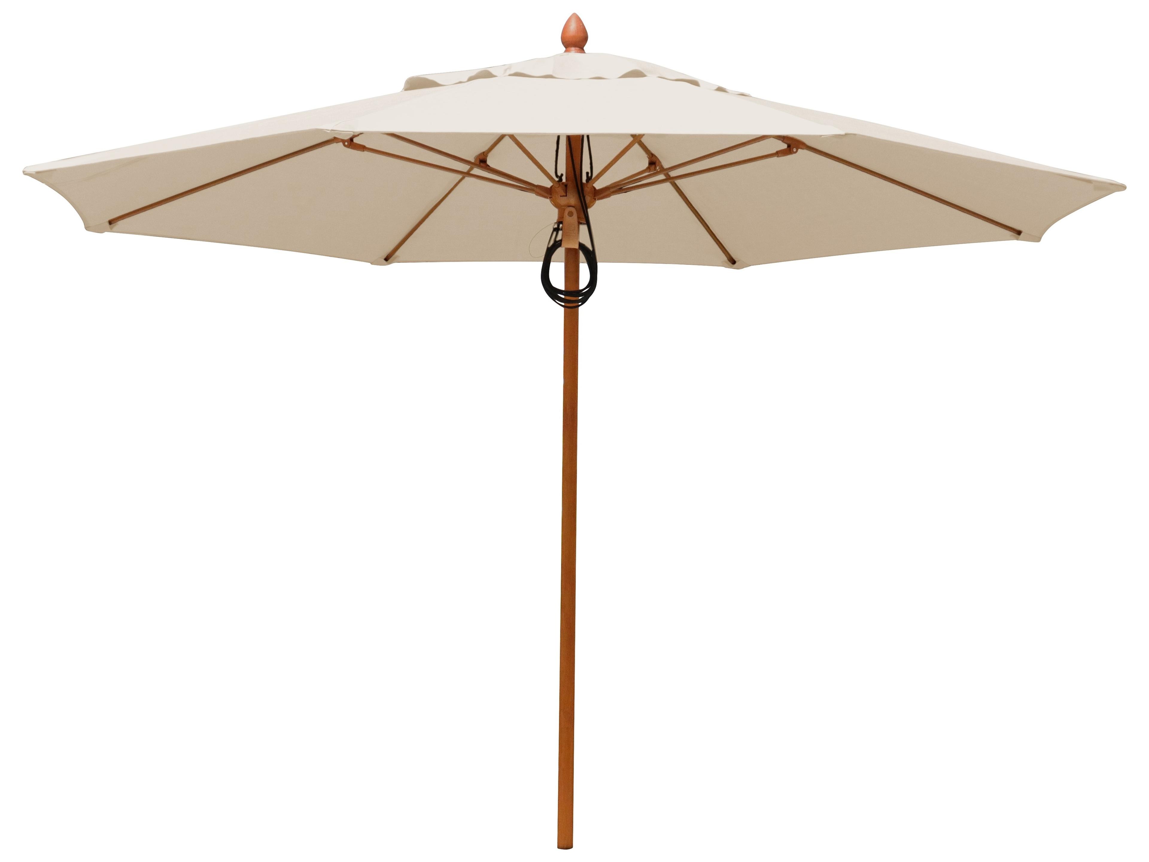 Fiberbuilt Outdoor Patio Umbrellas Prestige - Bridgewater Fiberglass 9 Foot Octagon Pulley & Pin Outdoor Patio Umbrella