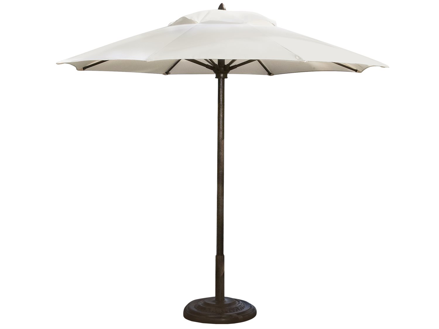 Fiberbuilt Outdoor Patio Umbrellas Prestige Diamante 9 Foot Octagon Push Up Fiber Teak Outdoor Patio Umbrella