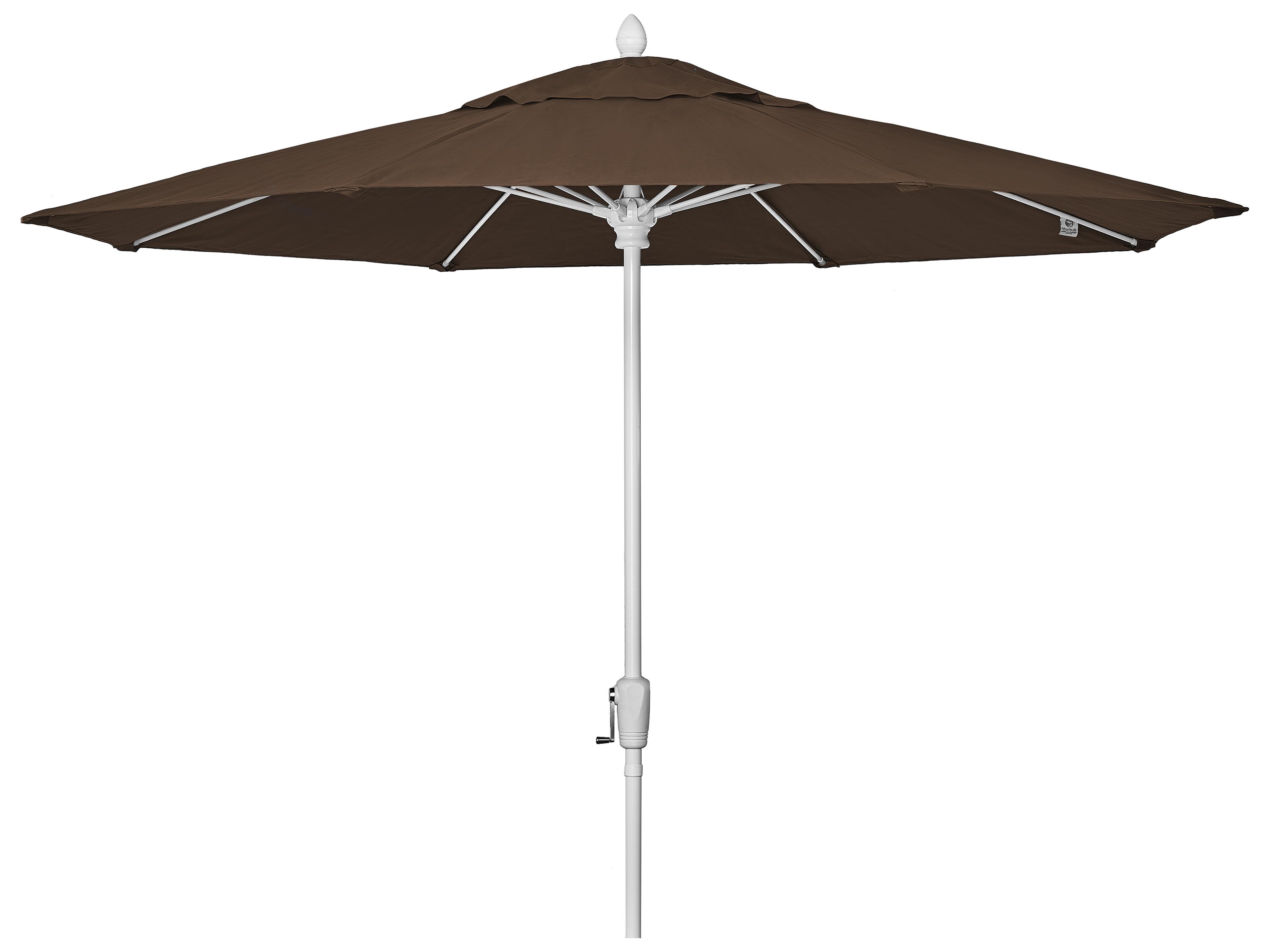 Fiberbuilt Market Crank 9 Foot Octagon Aluminum Outdoor Umbrella