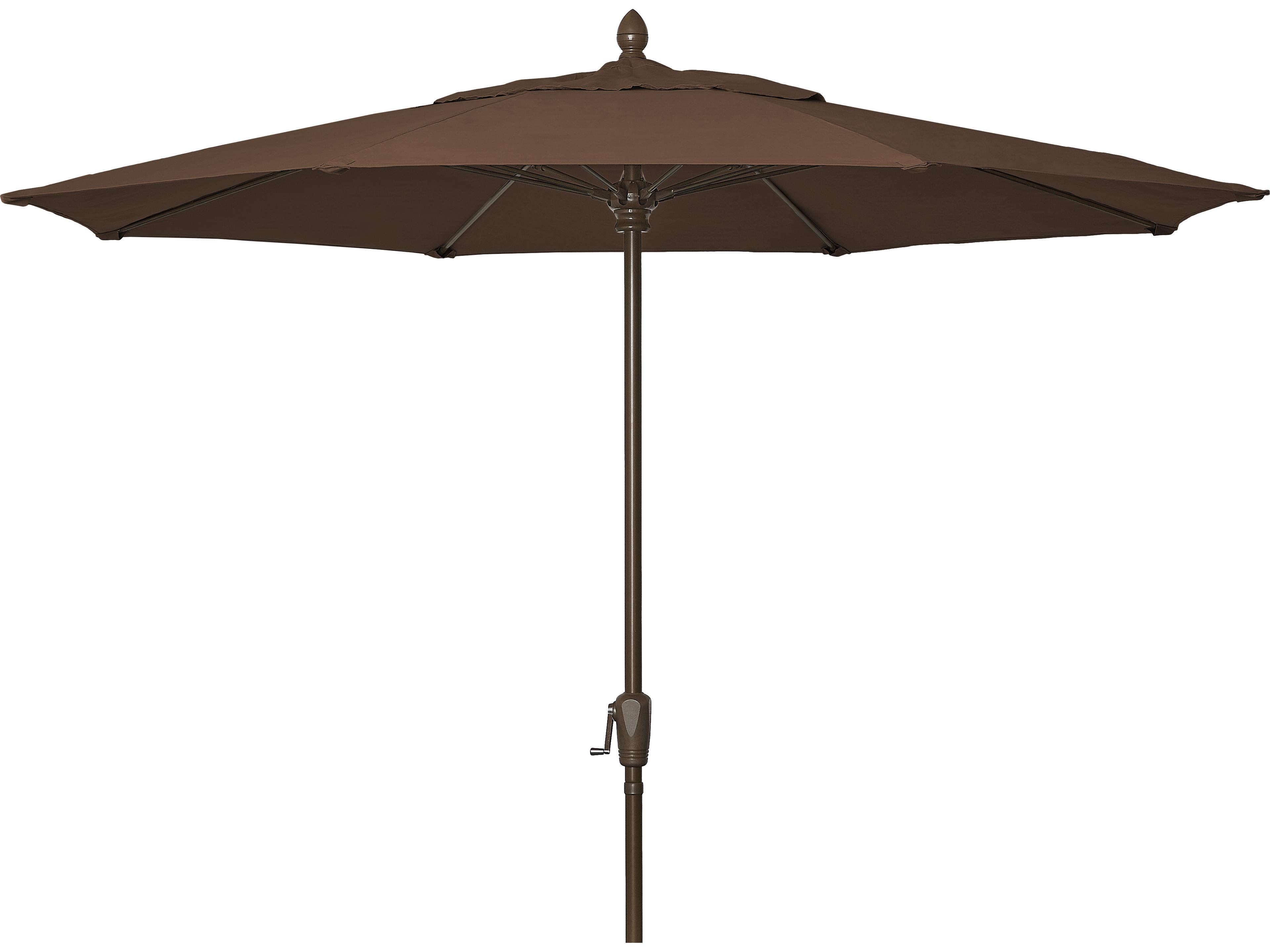 Fiberbuilt Patio Umbrellas Market Aluminum 9 Foot Octagon Crank with Tilt Patio Umbrella