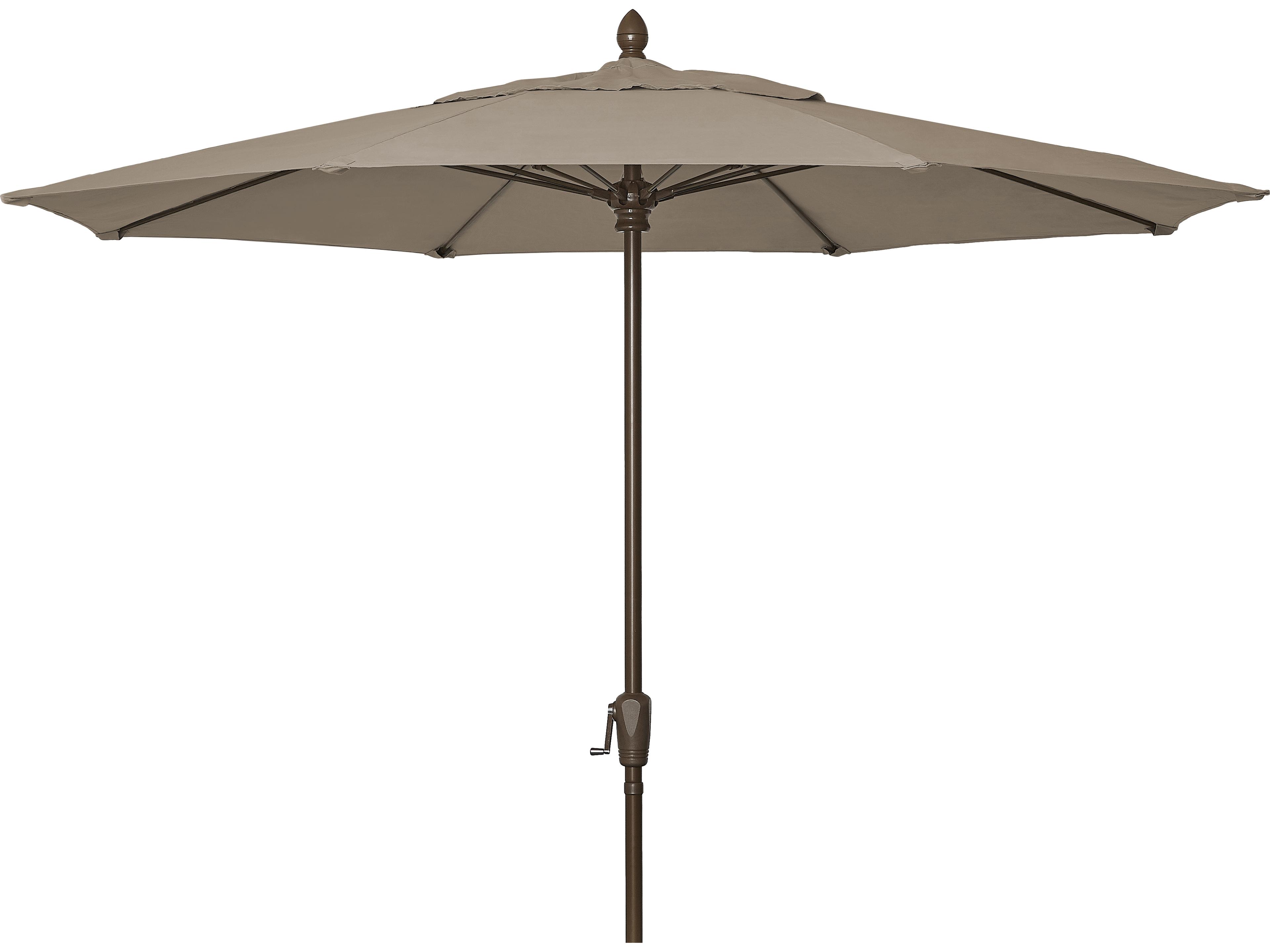 Fiberbuilt Patio Umbrellas Market Aluminum 9 Foot Octagon Crank with Tilt Patio Umbrella