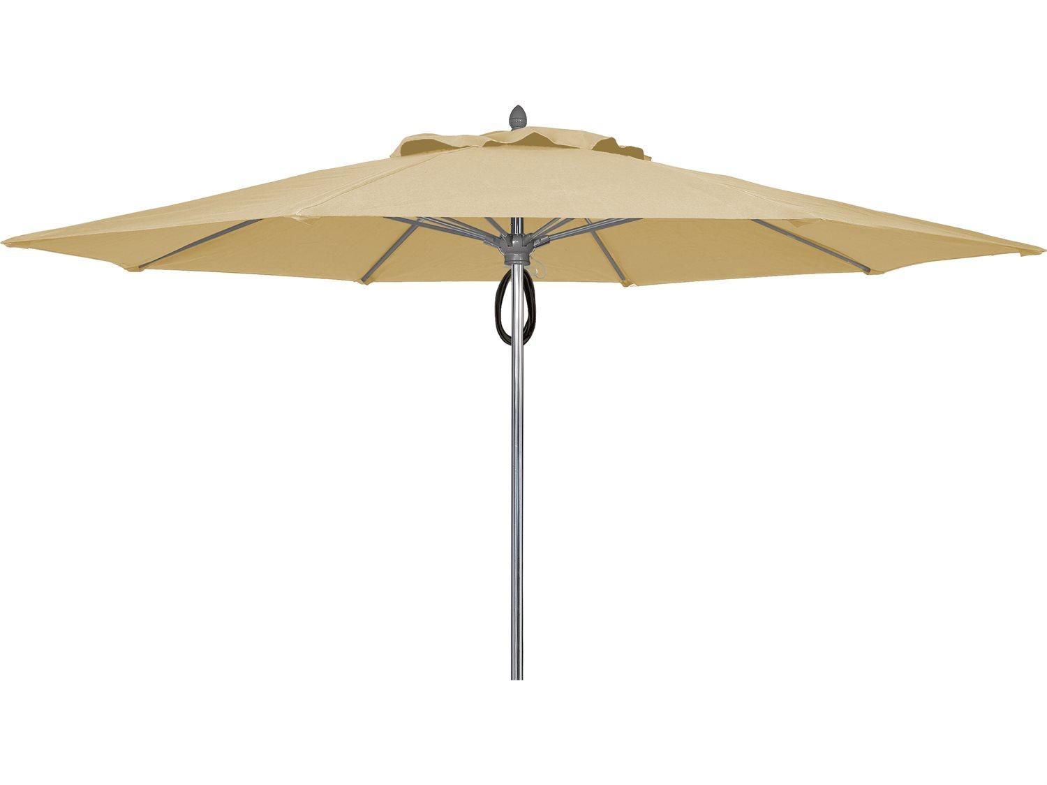 Fiberbuilt Outdoor Umbrellas Prestige Riva 9 Foot Push Up Lift Outdoor Umbrella
