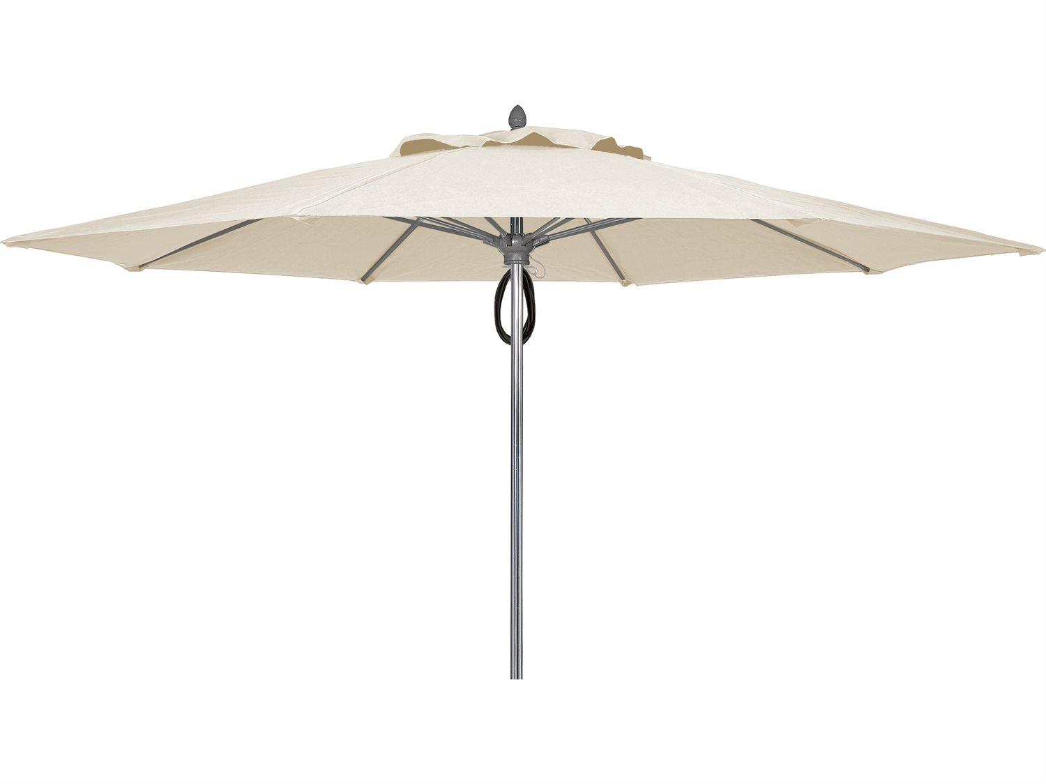 Fiberbuilt Outdoor Umbrellas Prestige Riva 9 Foot Push Up Lift Outdoor Umbrella