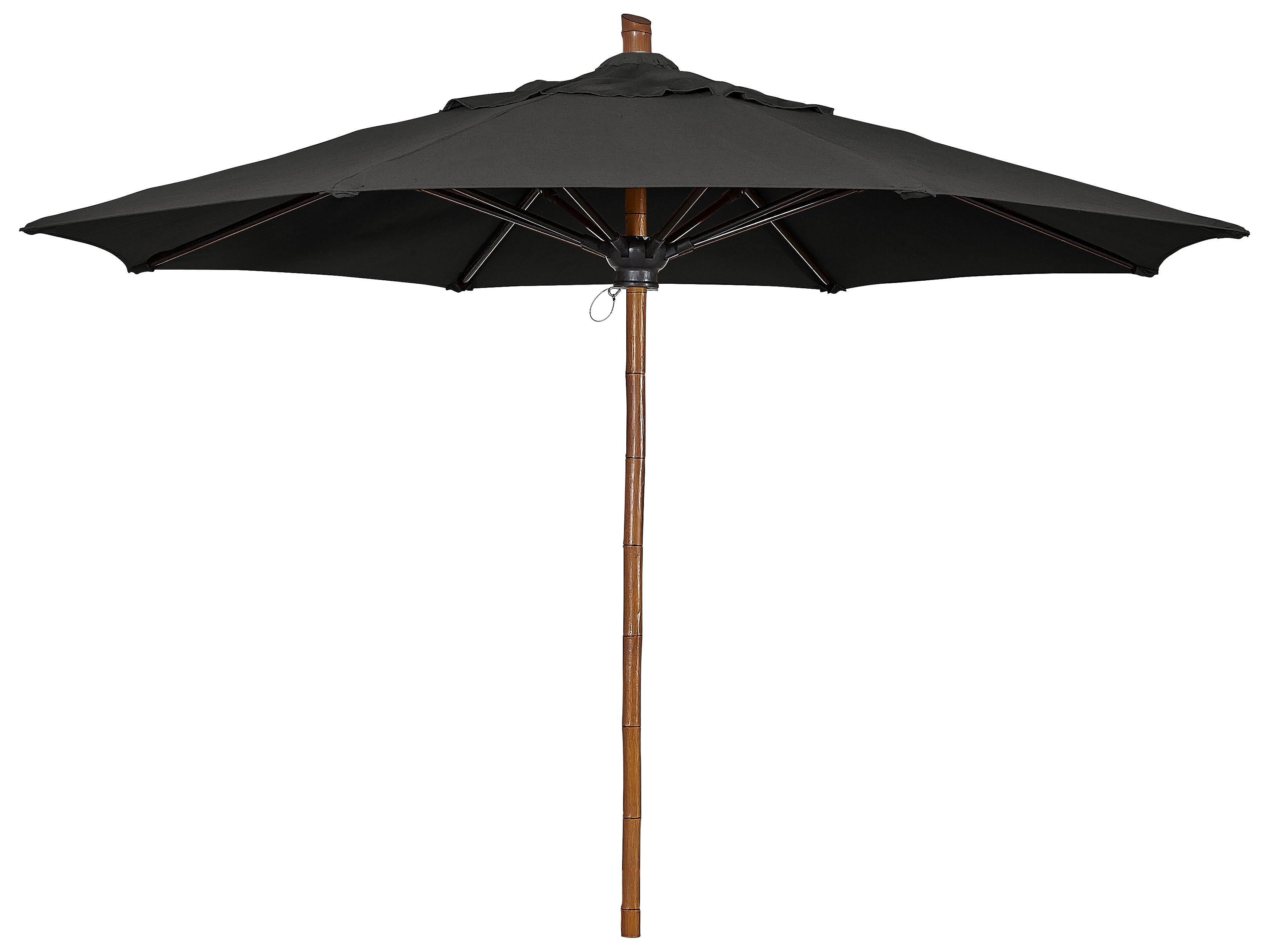 Fiberbuilt Outdoor Patio Umbrellas Prestige - Bambusa Fiberglass 9 Foot Octagon Pulley & Pin Outdoor Patio Umbrella