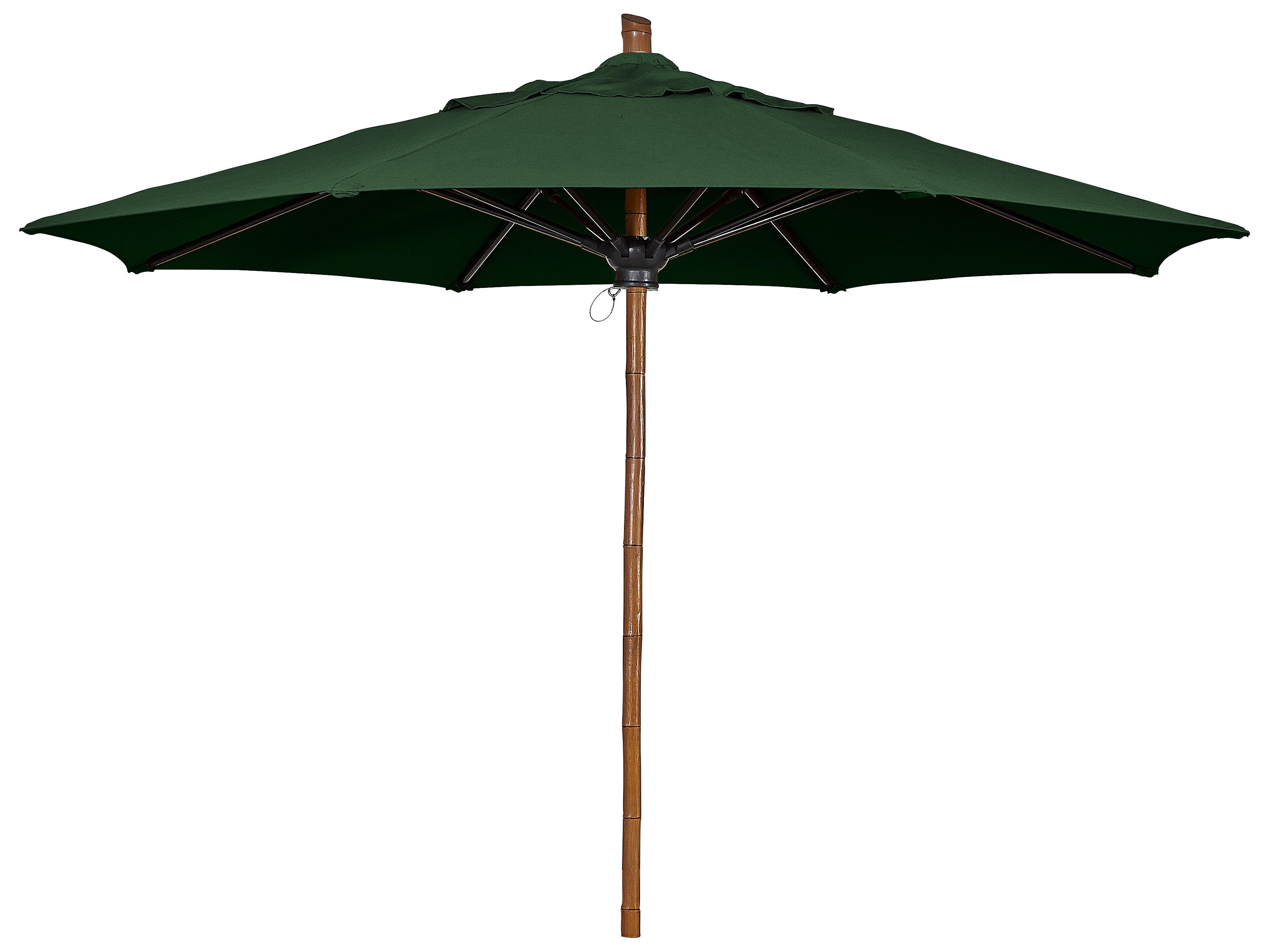 Fiberbuilt Outdoor Patio Umbrellas Prestige - Bambusa Fiberglass 9 Foot Octagon Pulley & Pin Outdoor Patio Umbrella