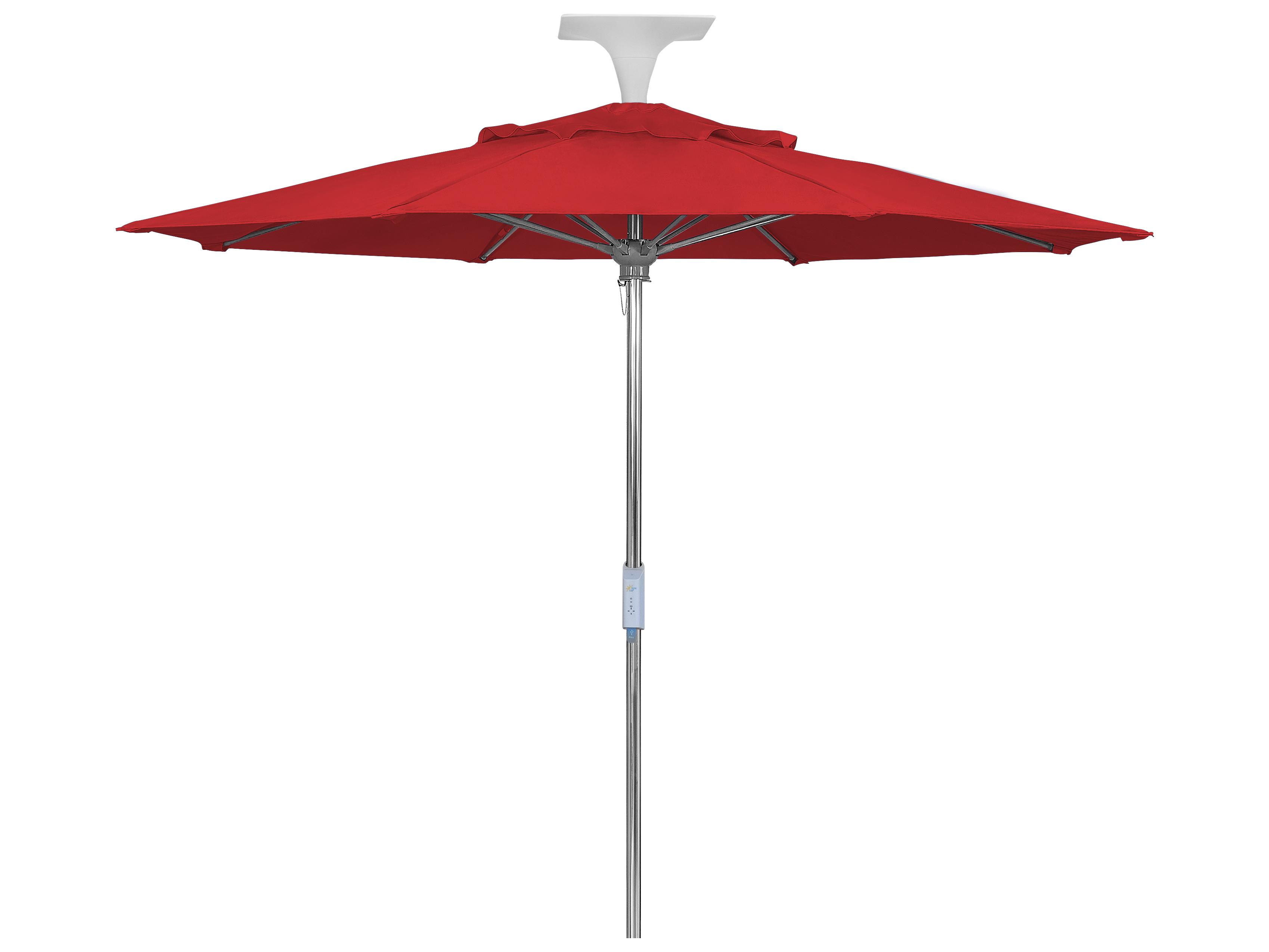 Fiberbuilt Patio Umbrellas Wattsun Aluminum 9 Foot Octagon Push Up & Pin Patio Umbrella