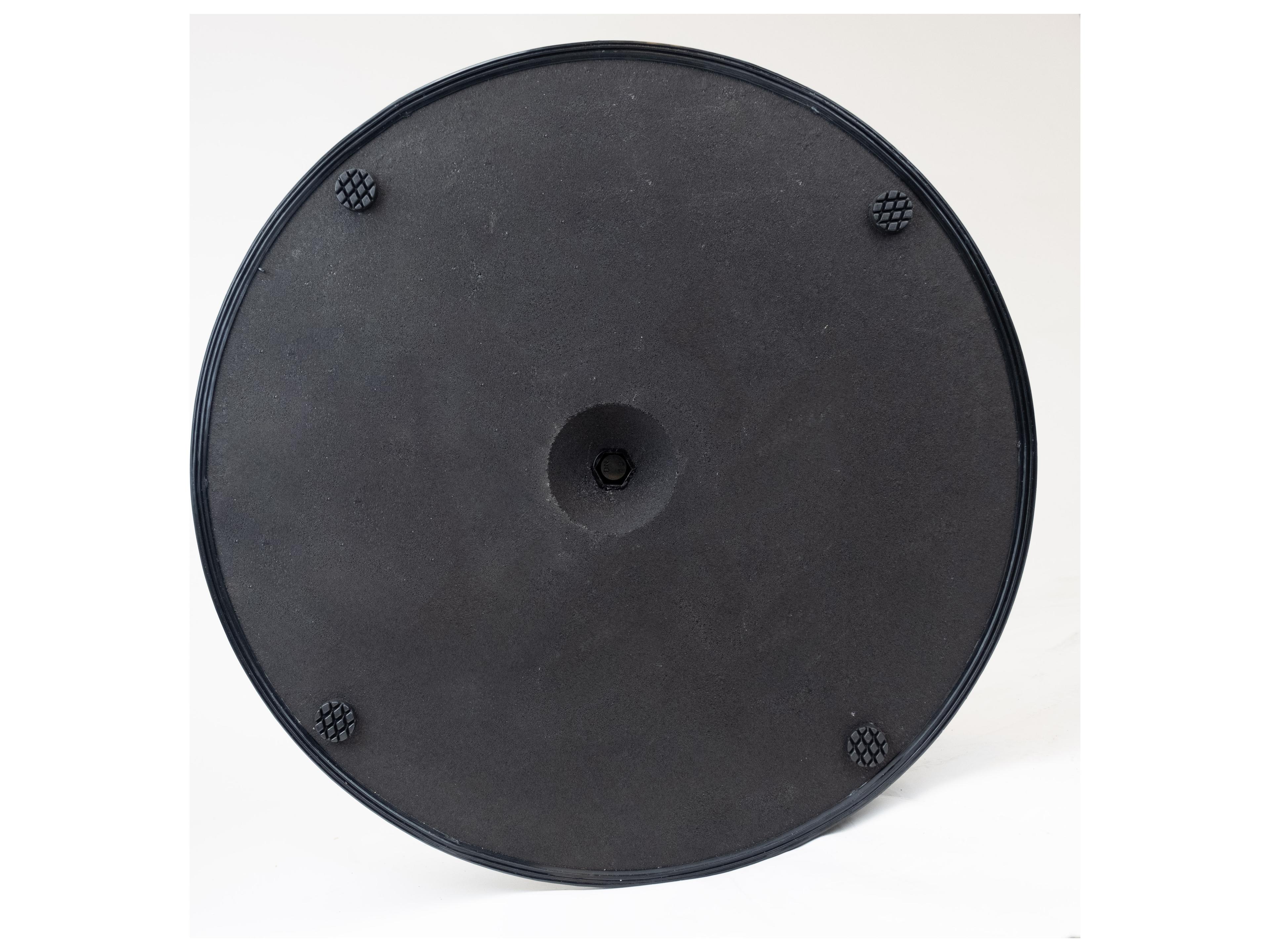 Fiberbuilt Umbrellas Quick Ship Concrete Black 19 Foot Round Umbrella Base