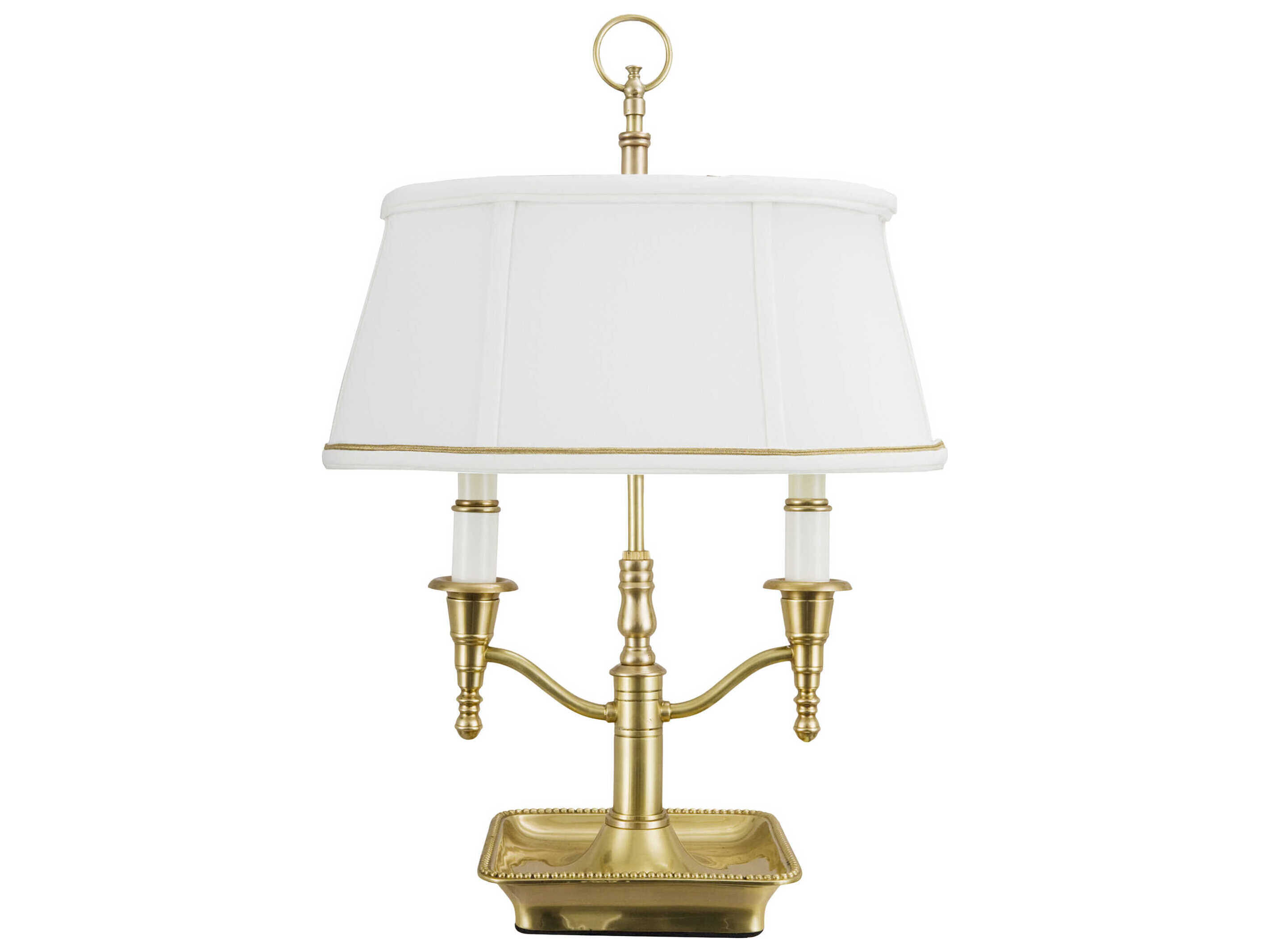 Frederick Cooper Bartemius Gold Bone Silkette Brass Table Lamp